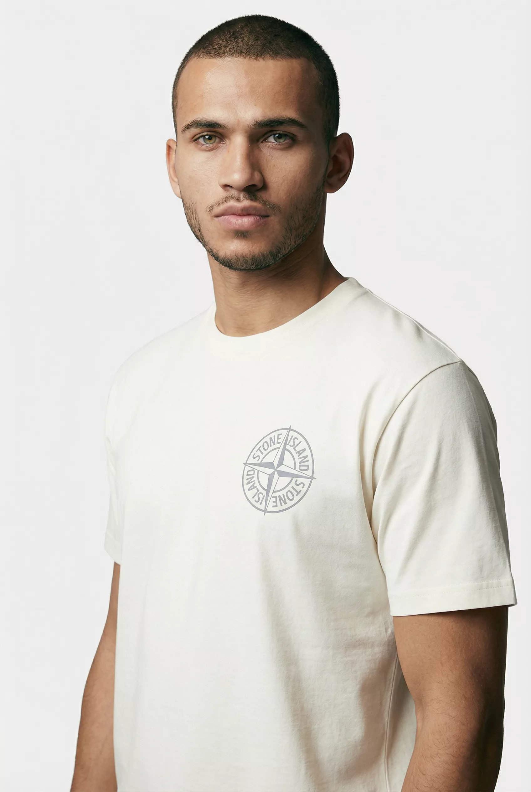 TEE-SHIRT STONE ISLAND ECRU L15S152100001-S0284-V0093