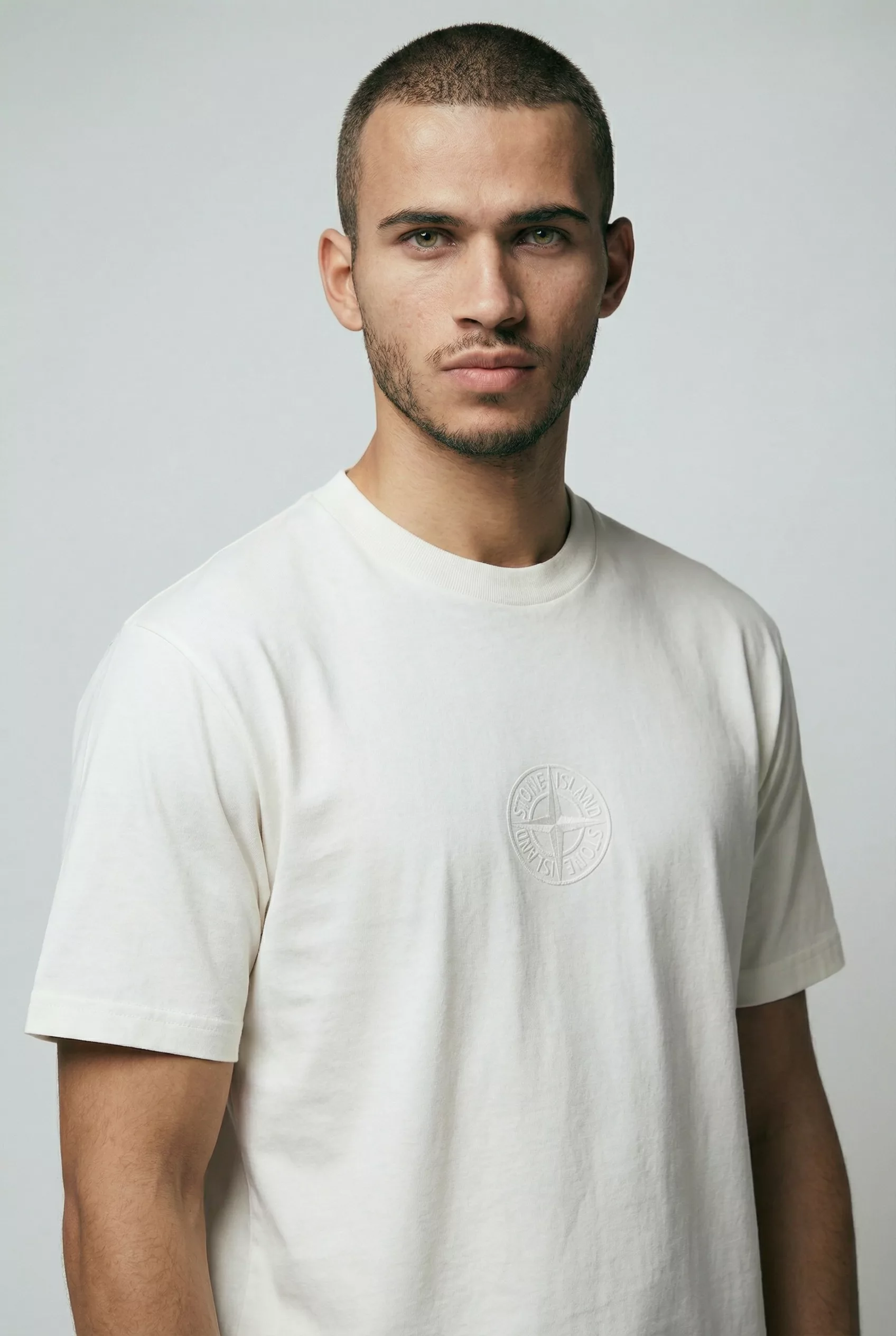 TEE-SHIRT STONE ISLAND ECRU L15S152100001-S0E14-V0093