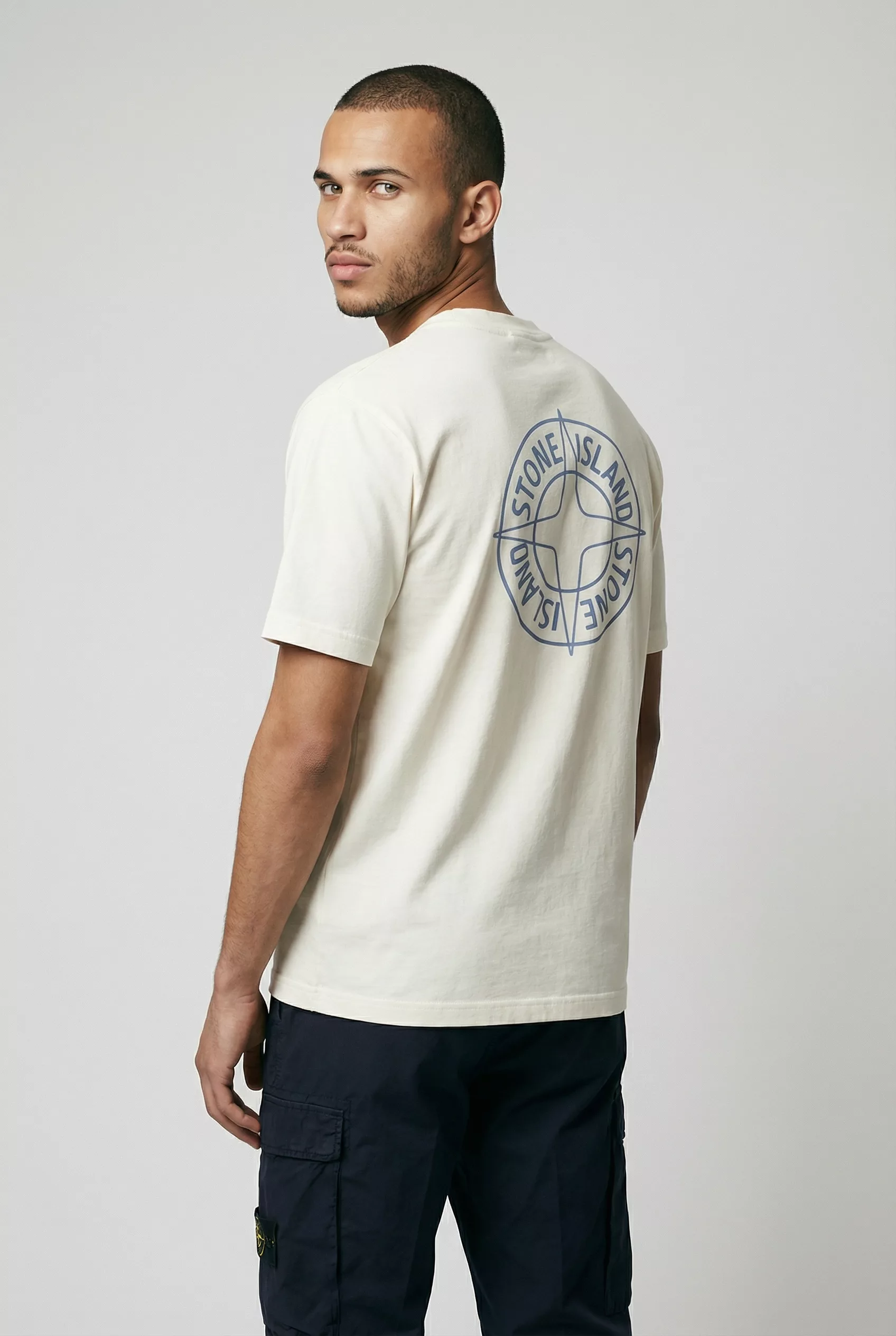 TEE-SHIRT STONE ISLAND ECRU L15S152100001-S0284-V0093