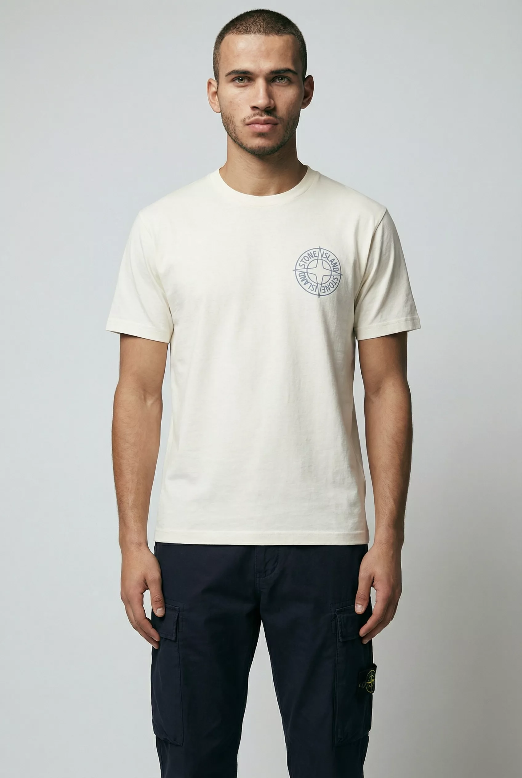 TEE-SHIRT STONE ISLAND ECRU L15S152100001-S0284-V0093