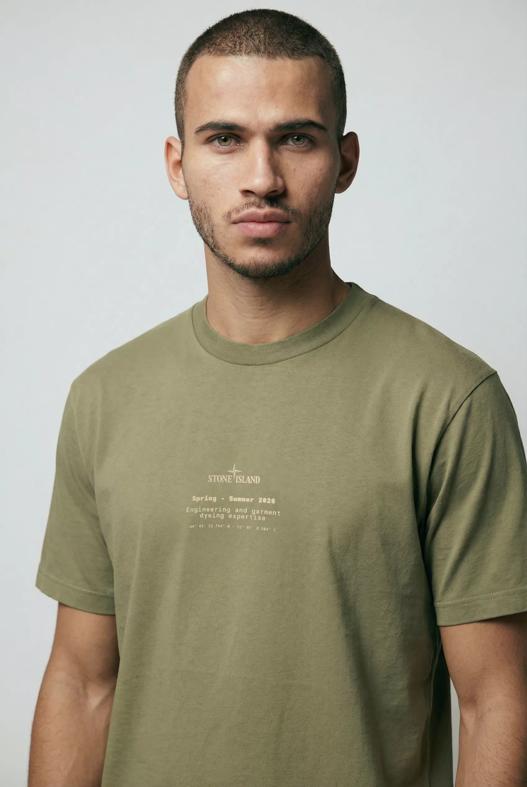 TEE-SHIRT STONE ISLAND KAKI L1S152100001-S0285-V005G