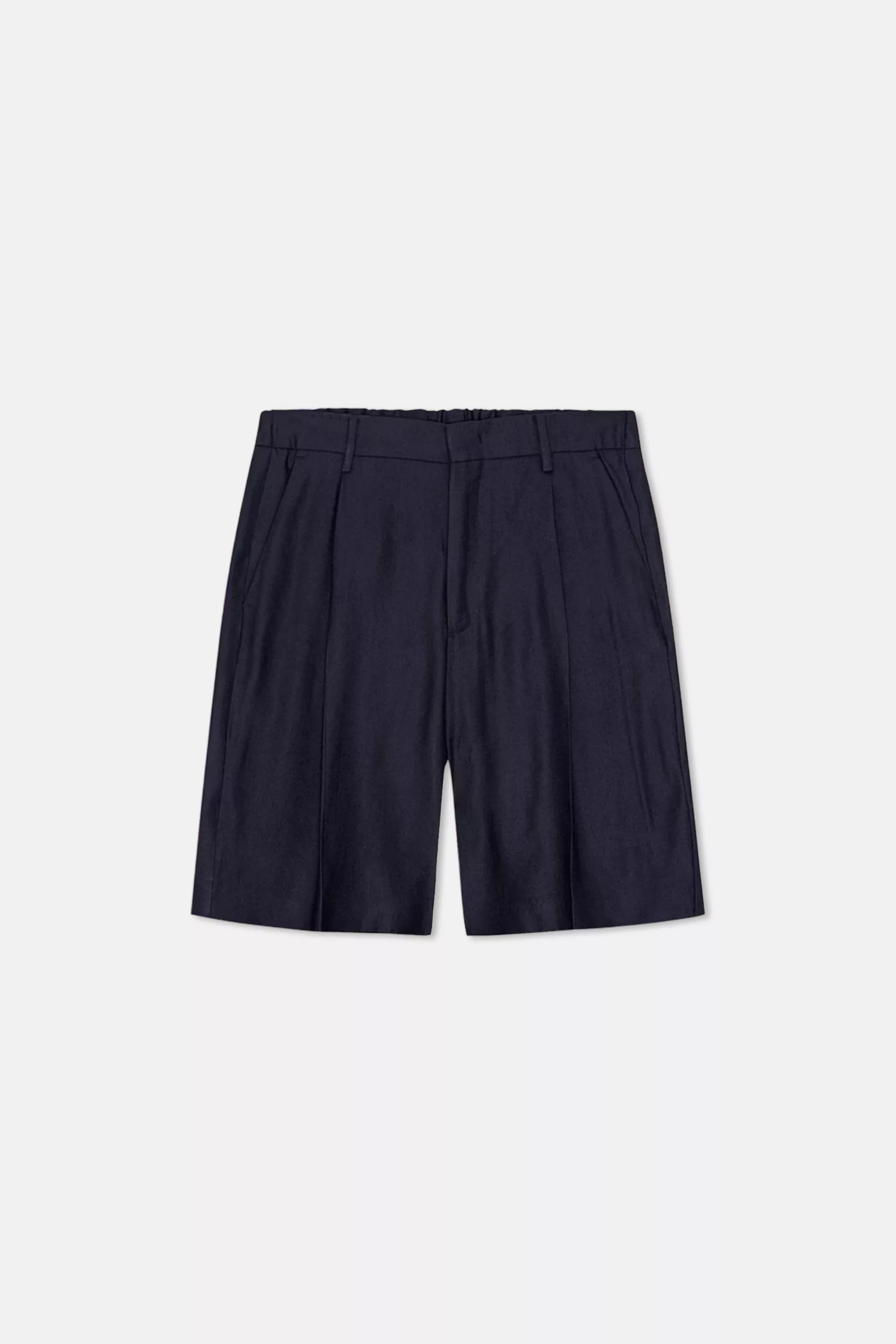 SHORT A PINCES EN LIN MARINE NN.07 KAY SH -20A