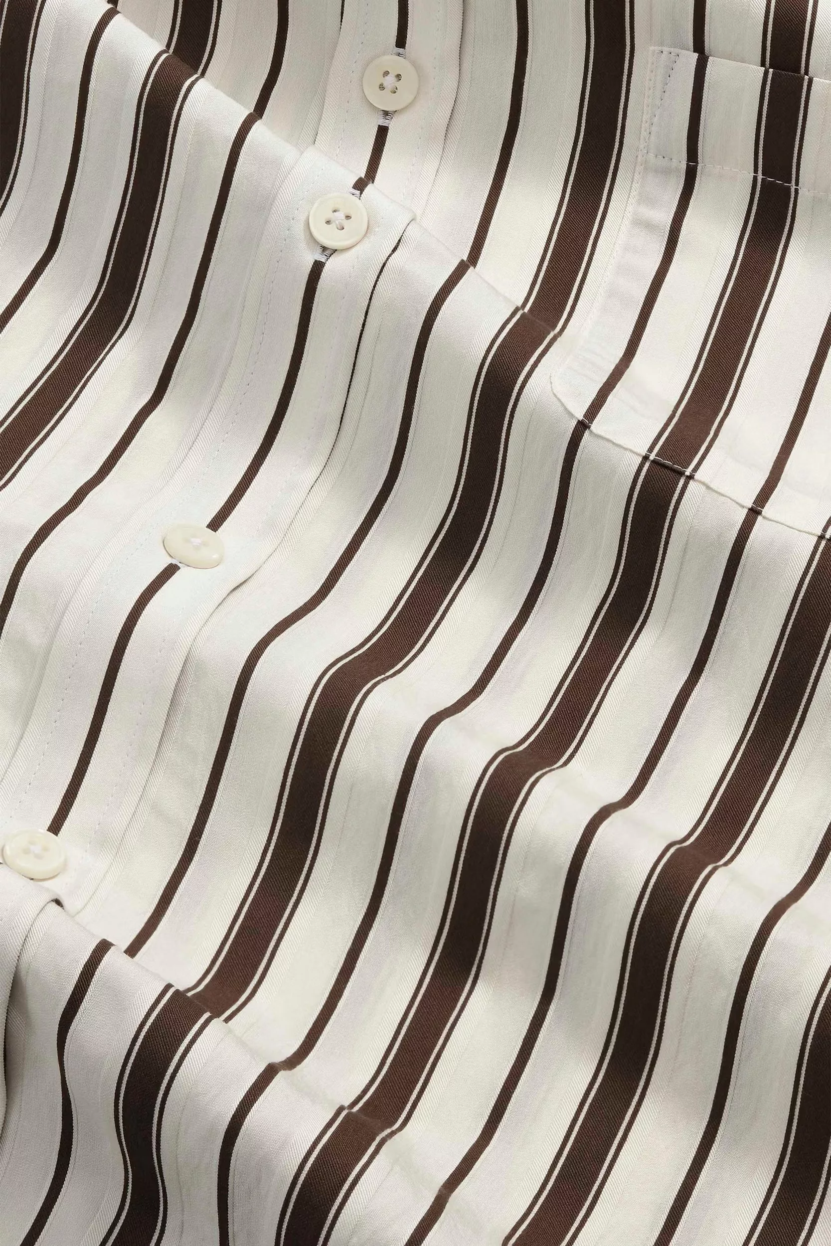 CHEMISE ECRU A RAYURES CHOCOLAT NN.07 DEON-880