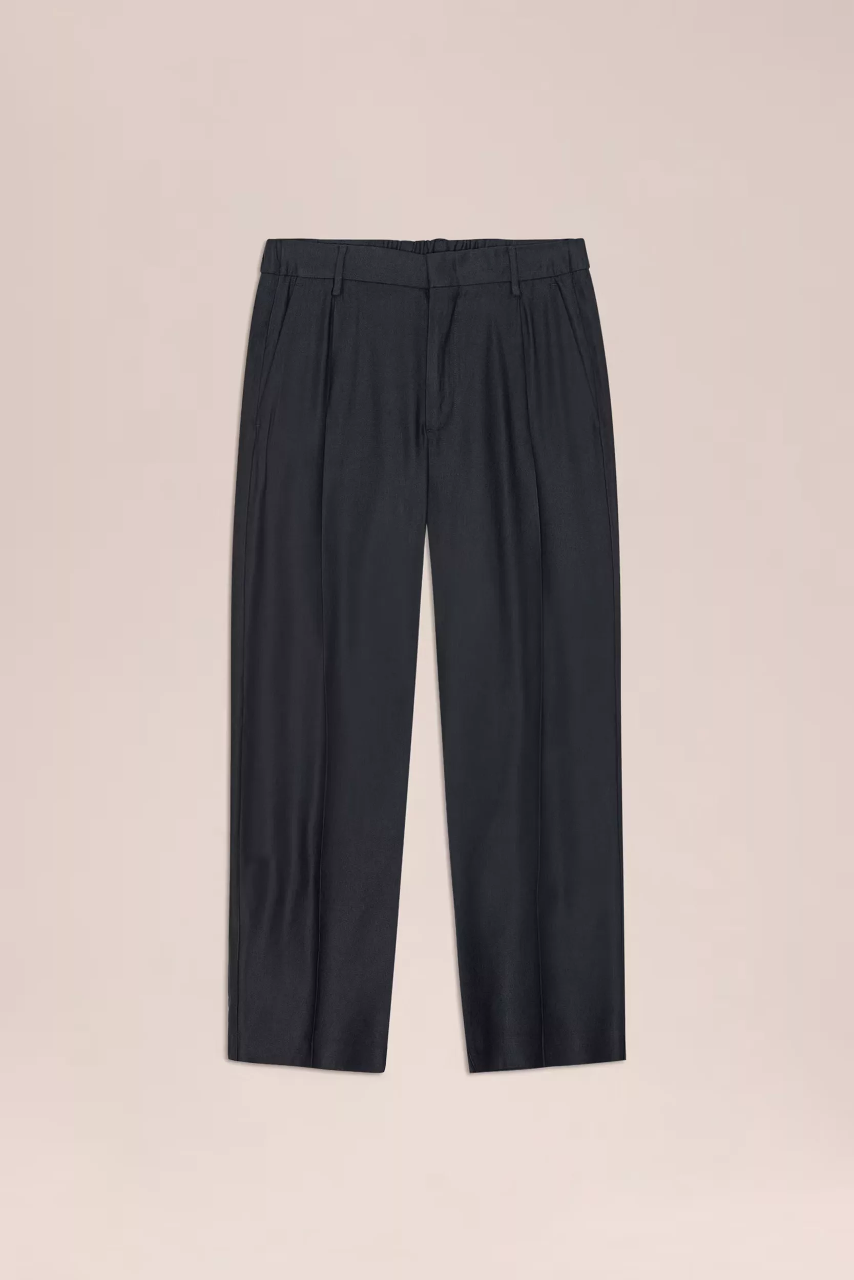 PANTALON A PINCE EN LIN MARINE NN.07 KAY1808-204