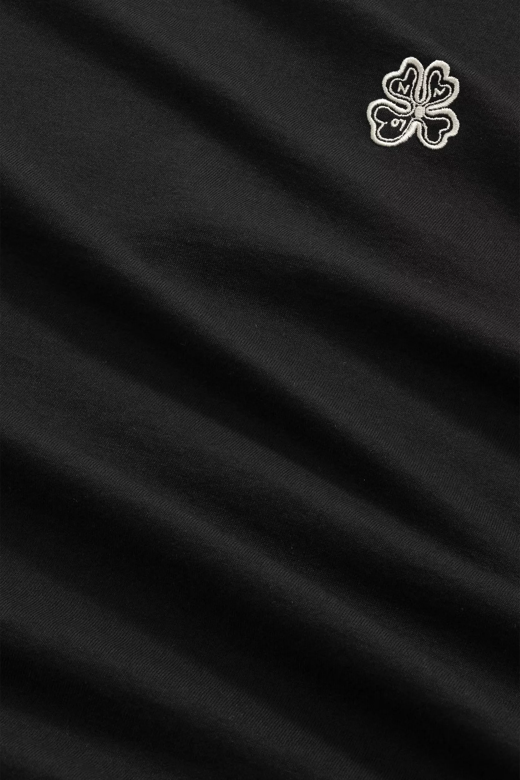 T-SHIRT NOIR A TREFLE NN.07 JETT-999