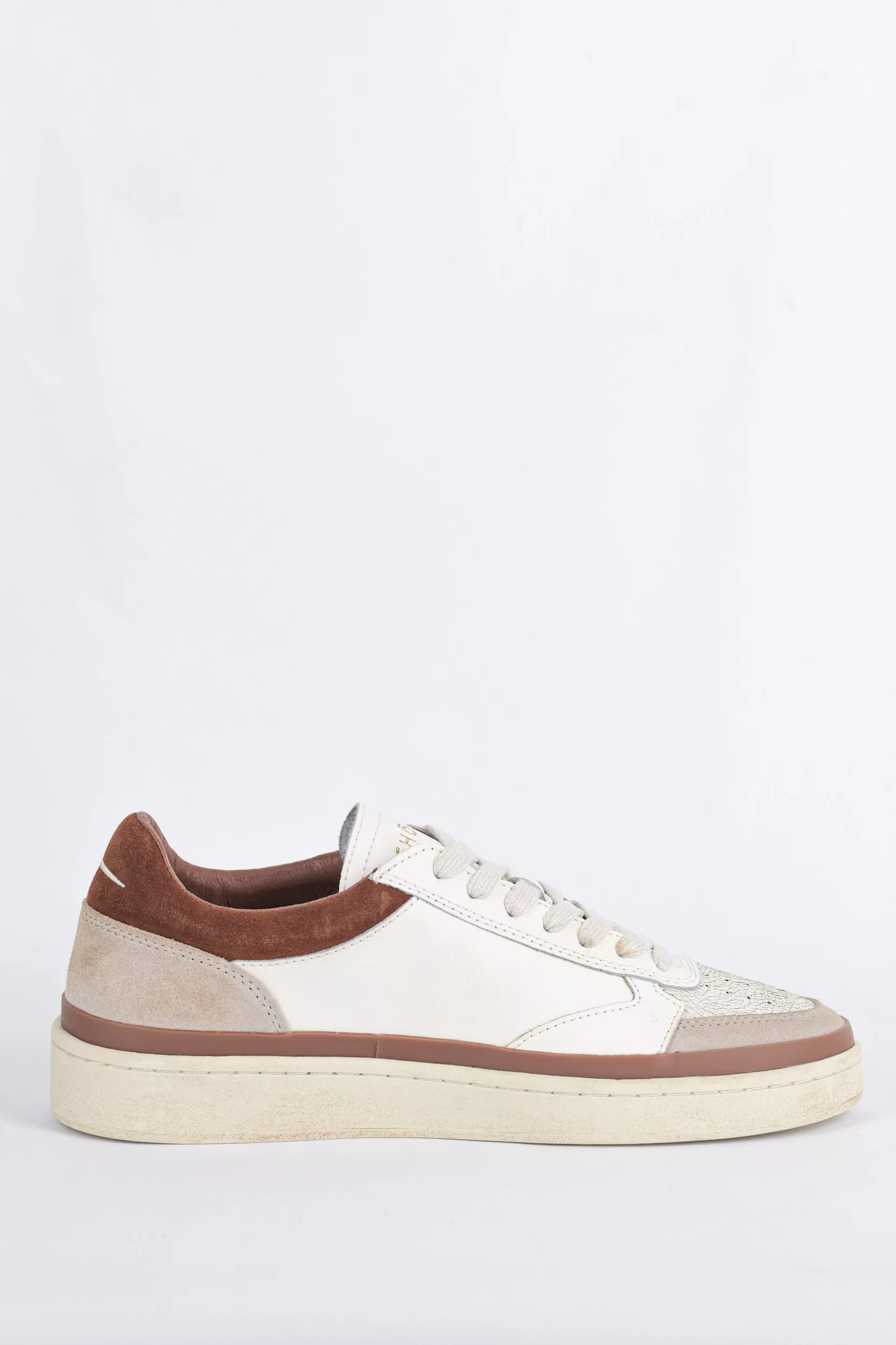 BASKETS MARRON ET BLANCHE GHOUD PBLM-FC12