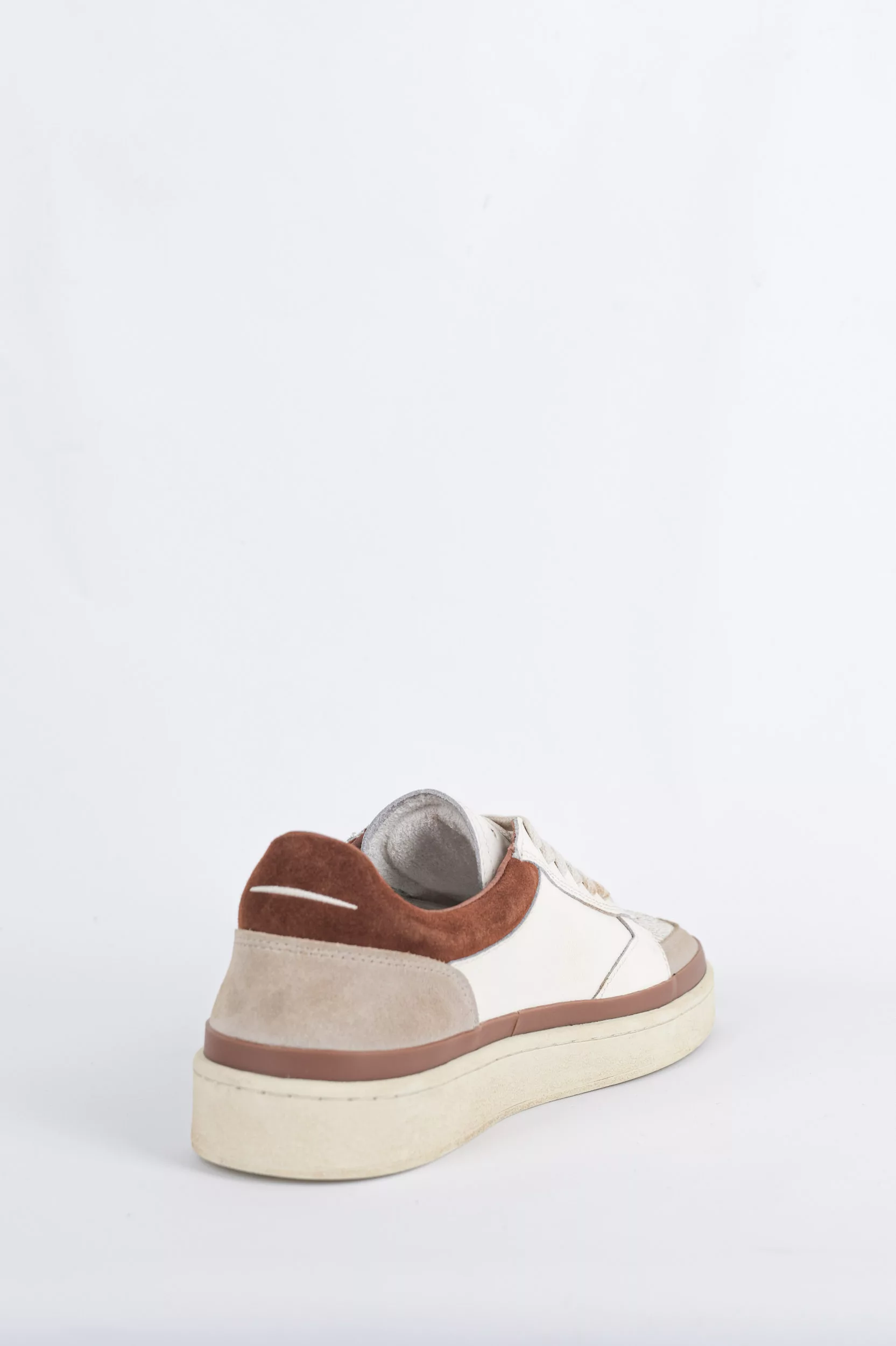 BASKETS MARRON ET BLANCHE GHOUD PBLM-FC12