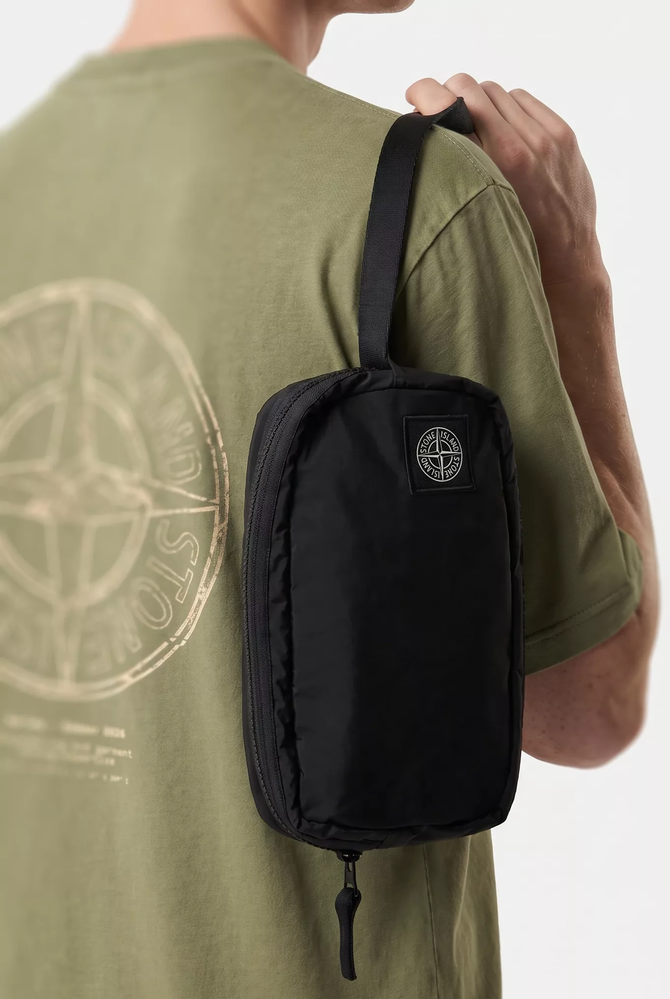 POCHETTE STONE ISLAND NOIRE 9200013-V0029