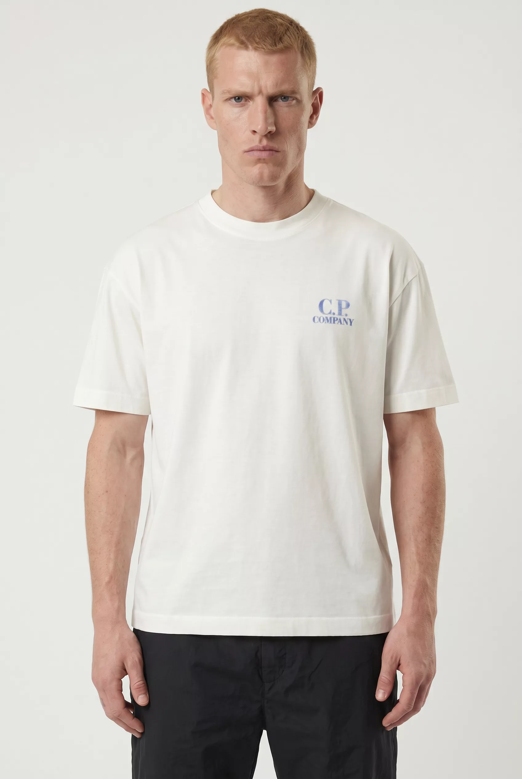 TEE-SHIRT CP COMPANY BLANC S143A-103