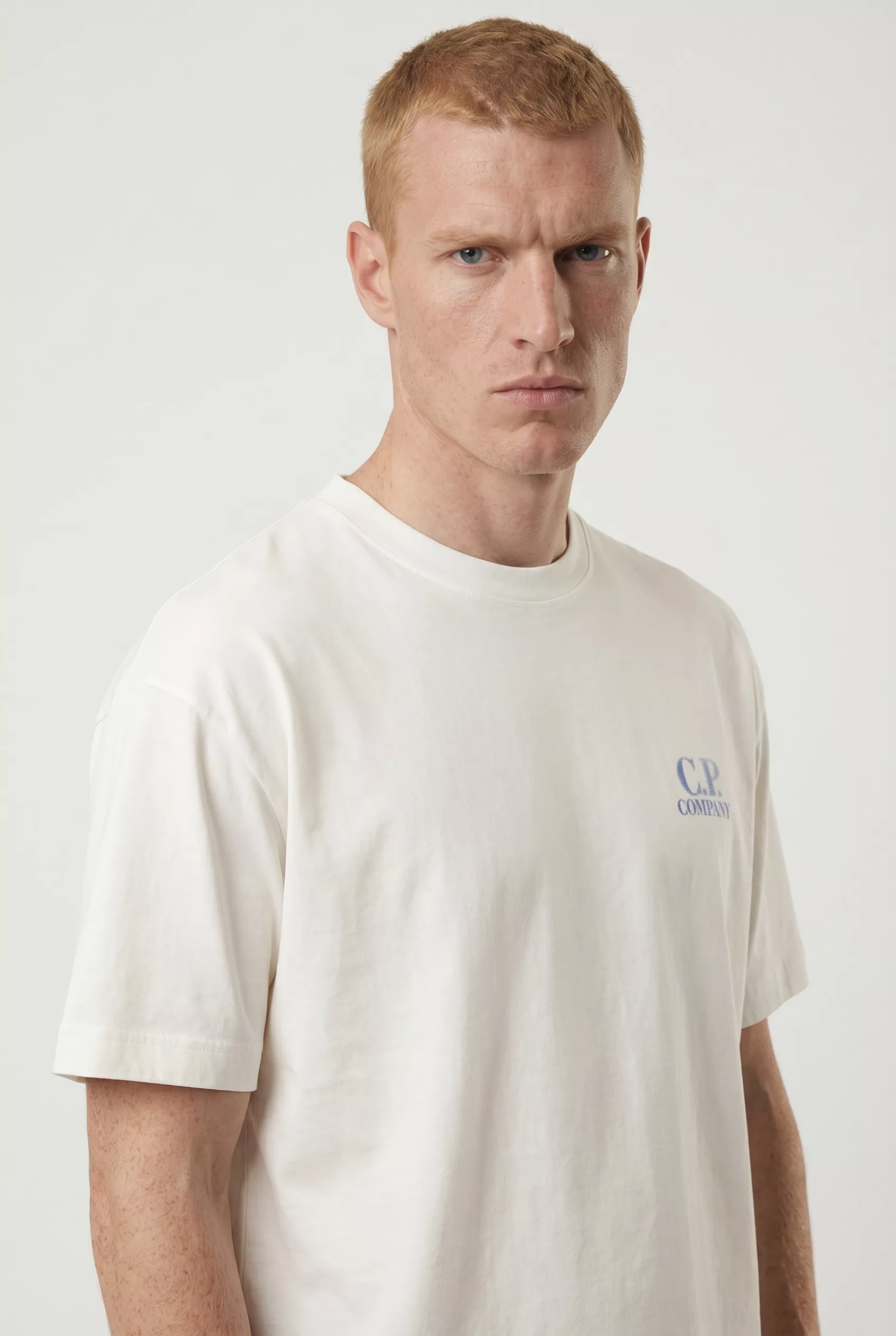 TEE-SHIRT CP COMPANY BLANC S143A-103