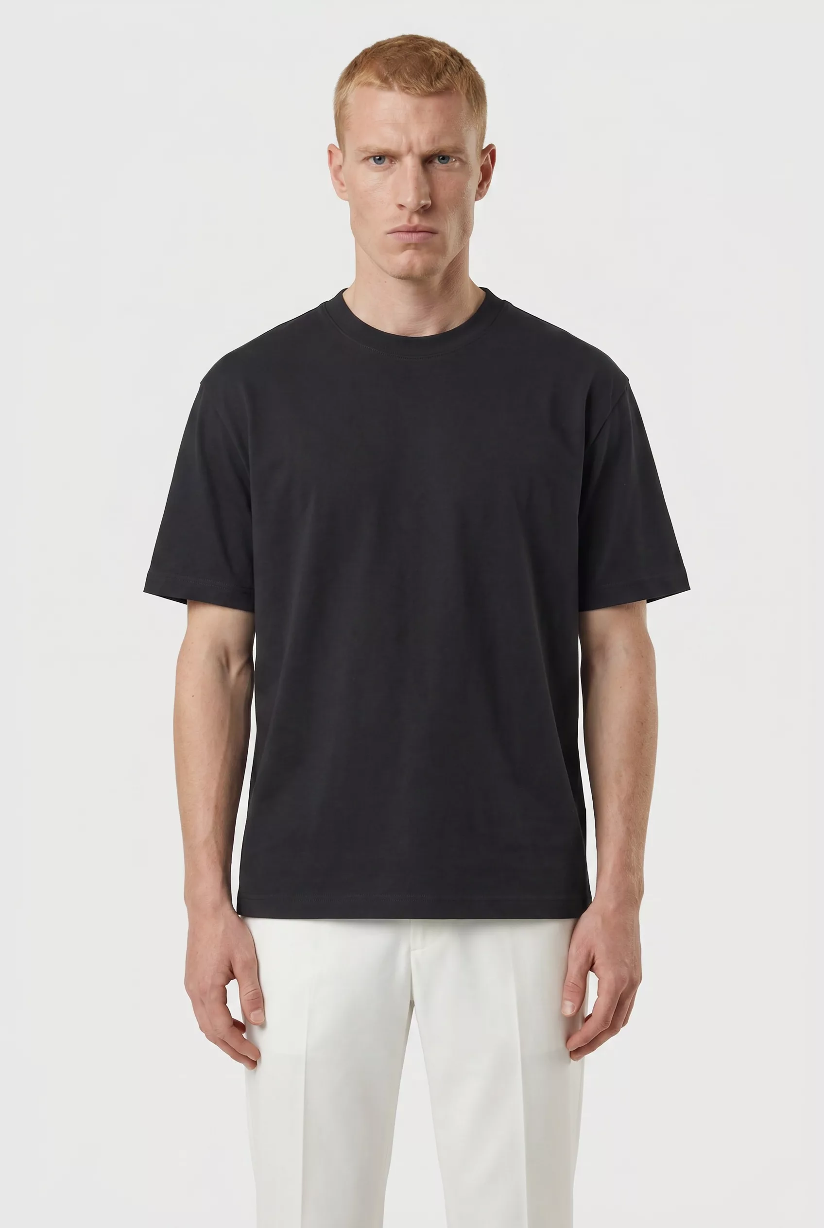 T-SHIRT EN COTON NOIR NN.07 ADAM-999