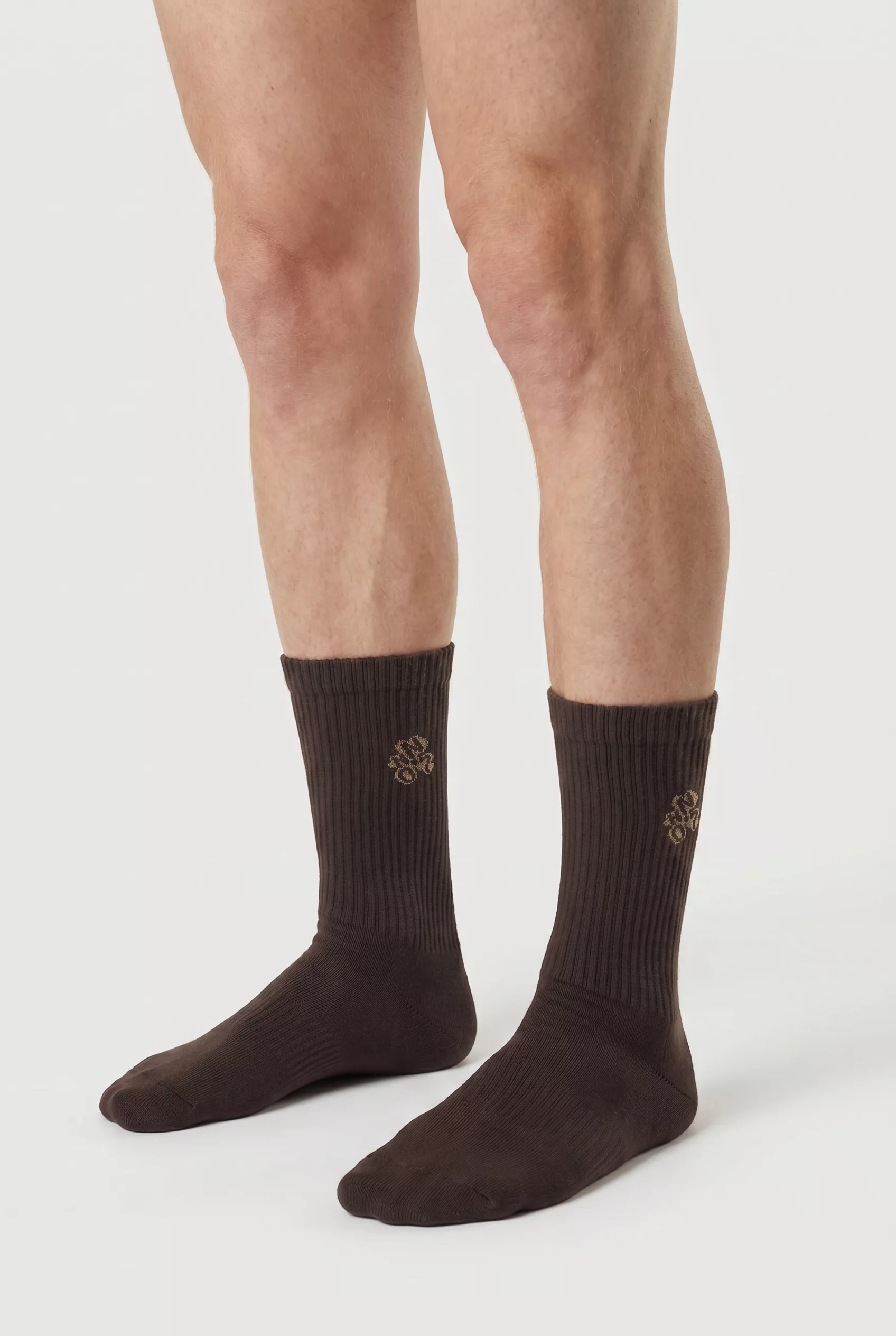 CHAUSSETTE MARRON A TREFLE NN.07 TENNIS SO-826