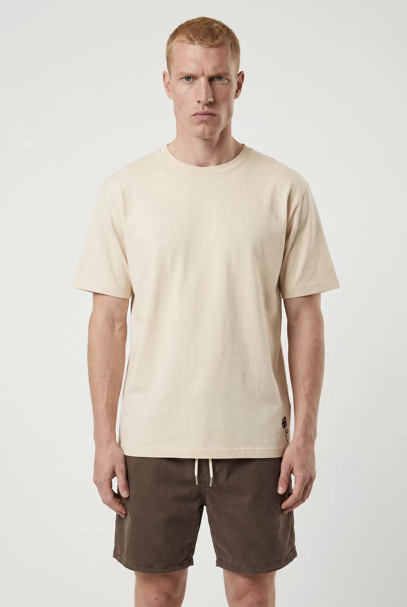 T-SHIRT ECRU A TREFLE NN.07 JETT SS-016