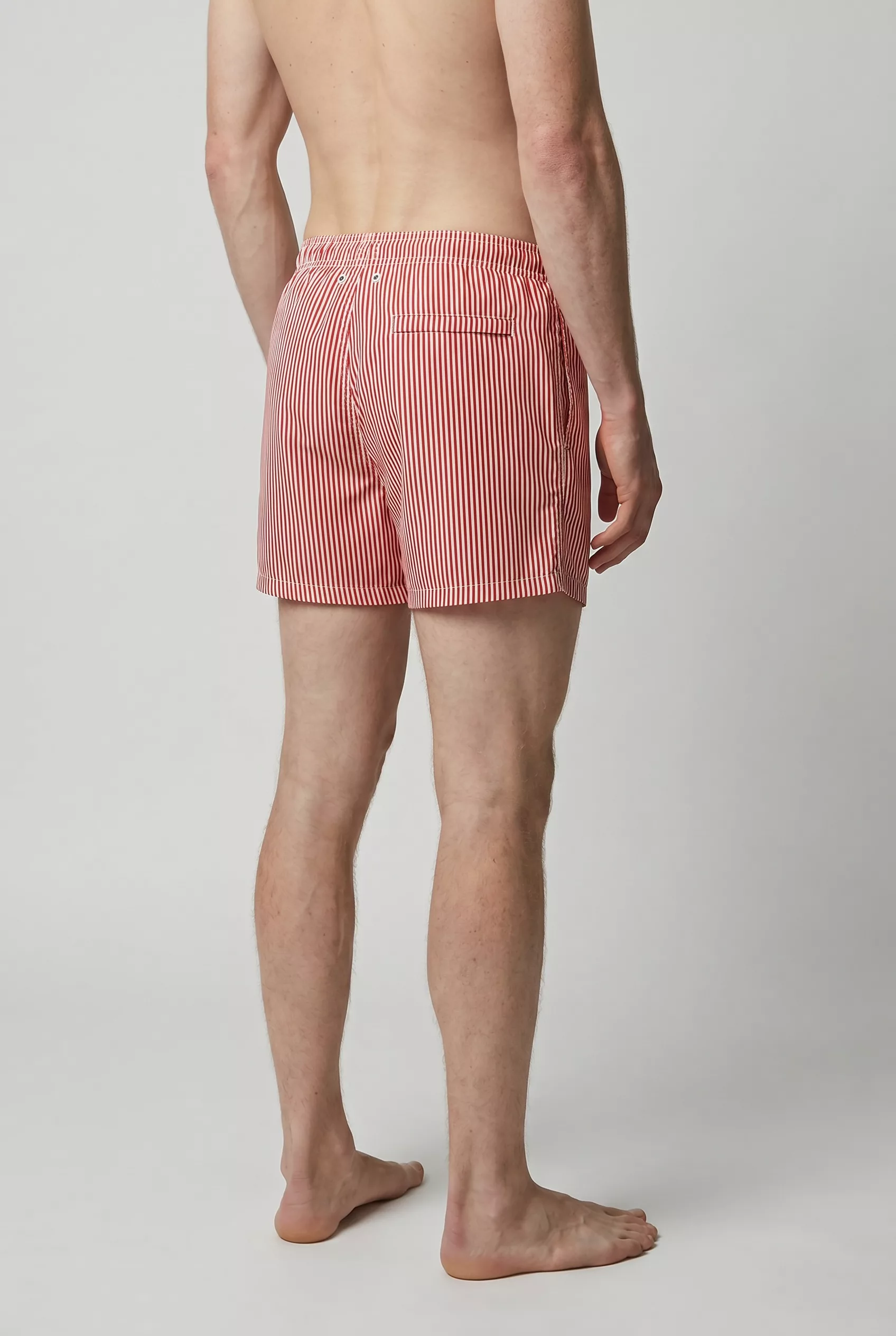 MAILLOT DE BAIN A RAYURES ROUGE ET BEIGE NN.07 HOLIDAY-750