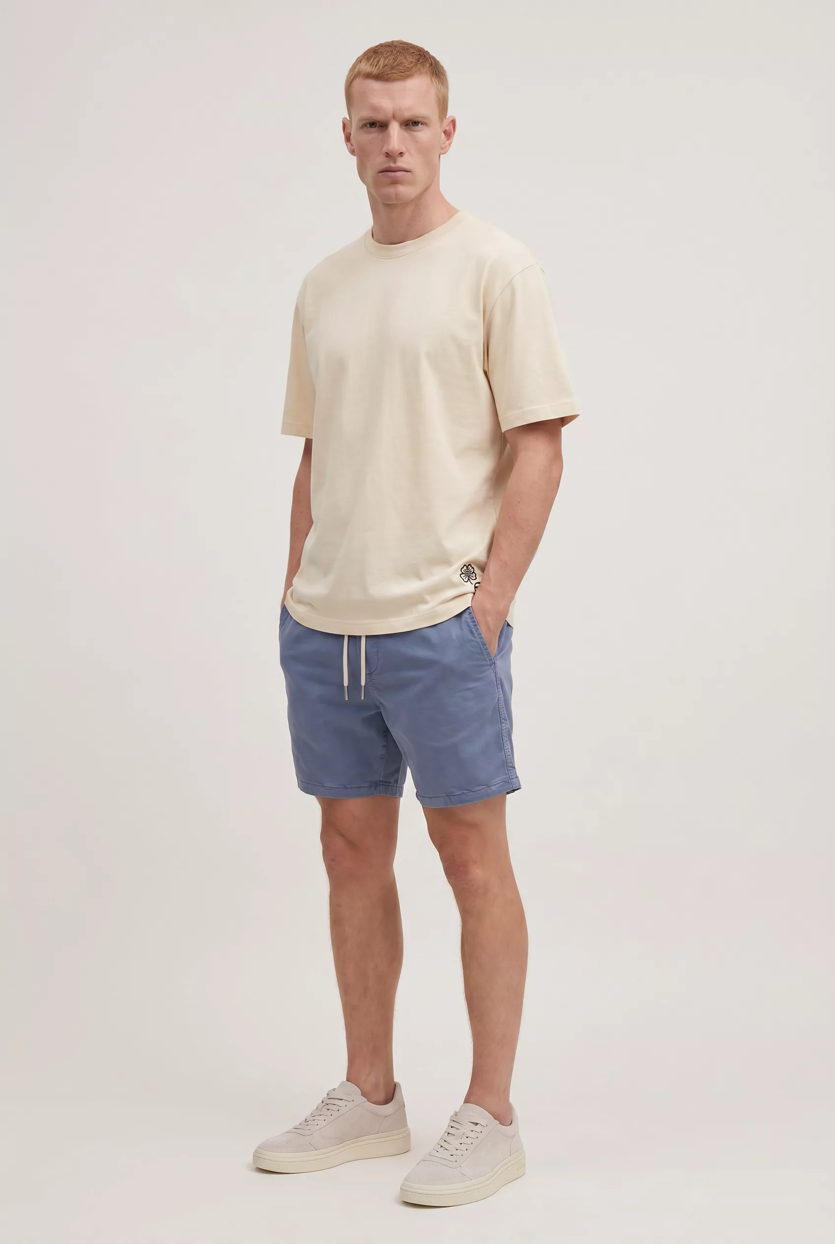 SHORT EN LYOCELL BLEU CIEL NN.07 GREGOR-286