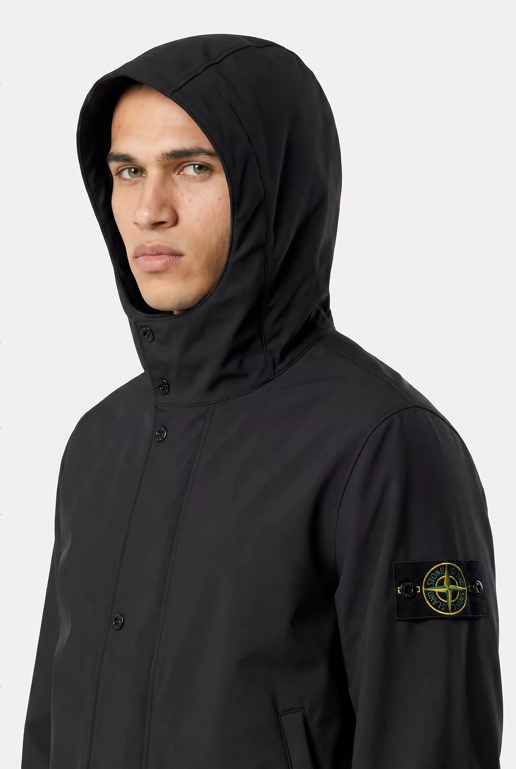 BLOUSON STONE ISLAND SOFT SHELL-R NOIR 4100118-V0029
