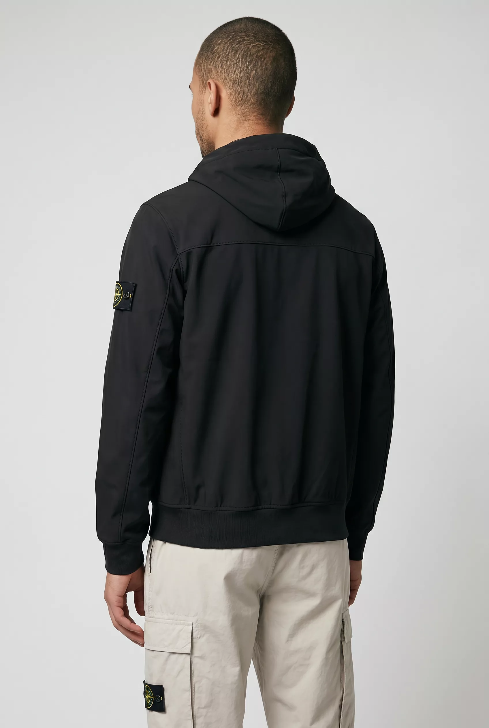 BLOUSON STONE ISLAND SOFT SHELL-R NOIR 4100118-V0029