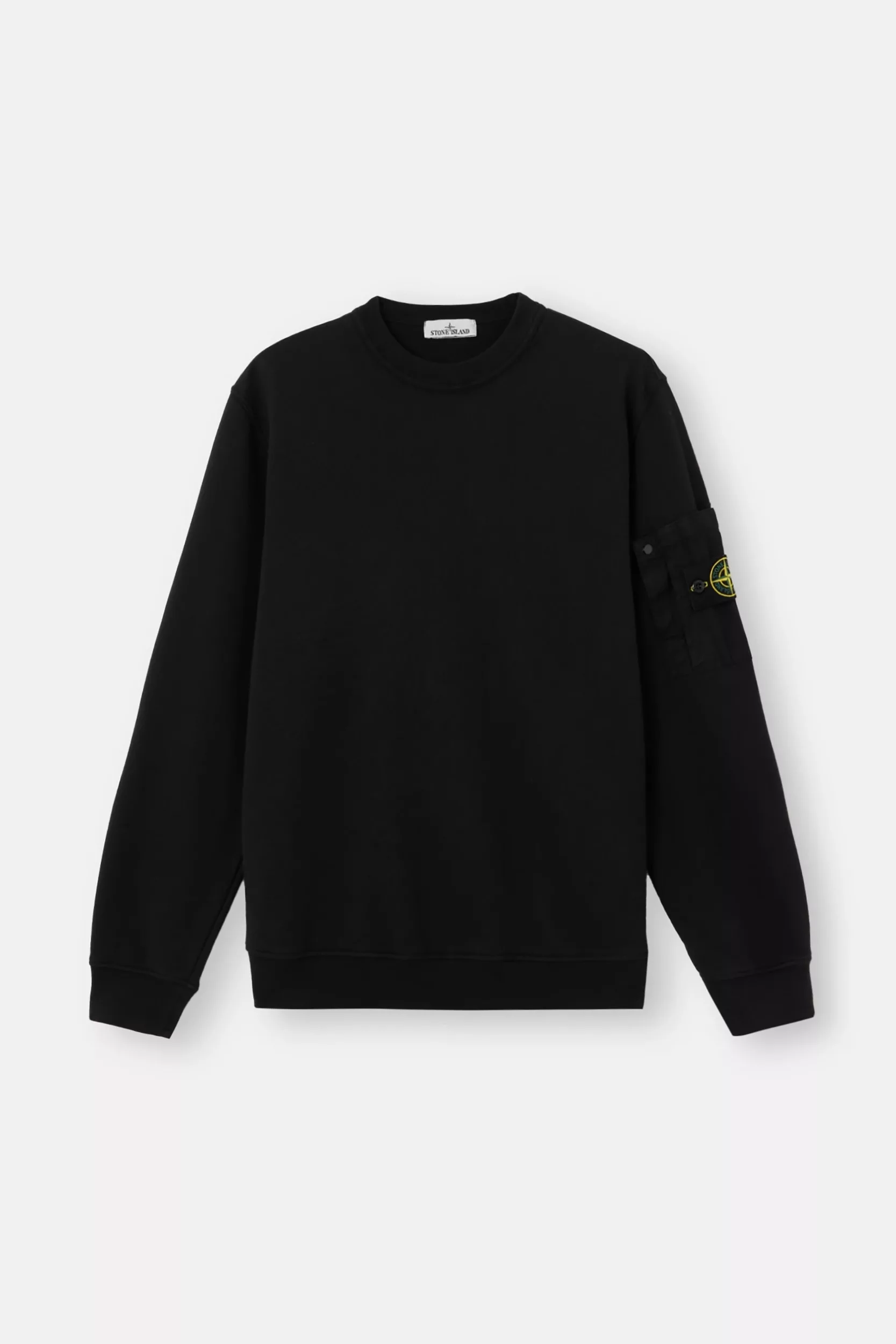 SWEAT STONE ISLAND NOIR 6100019-V0029