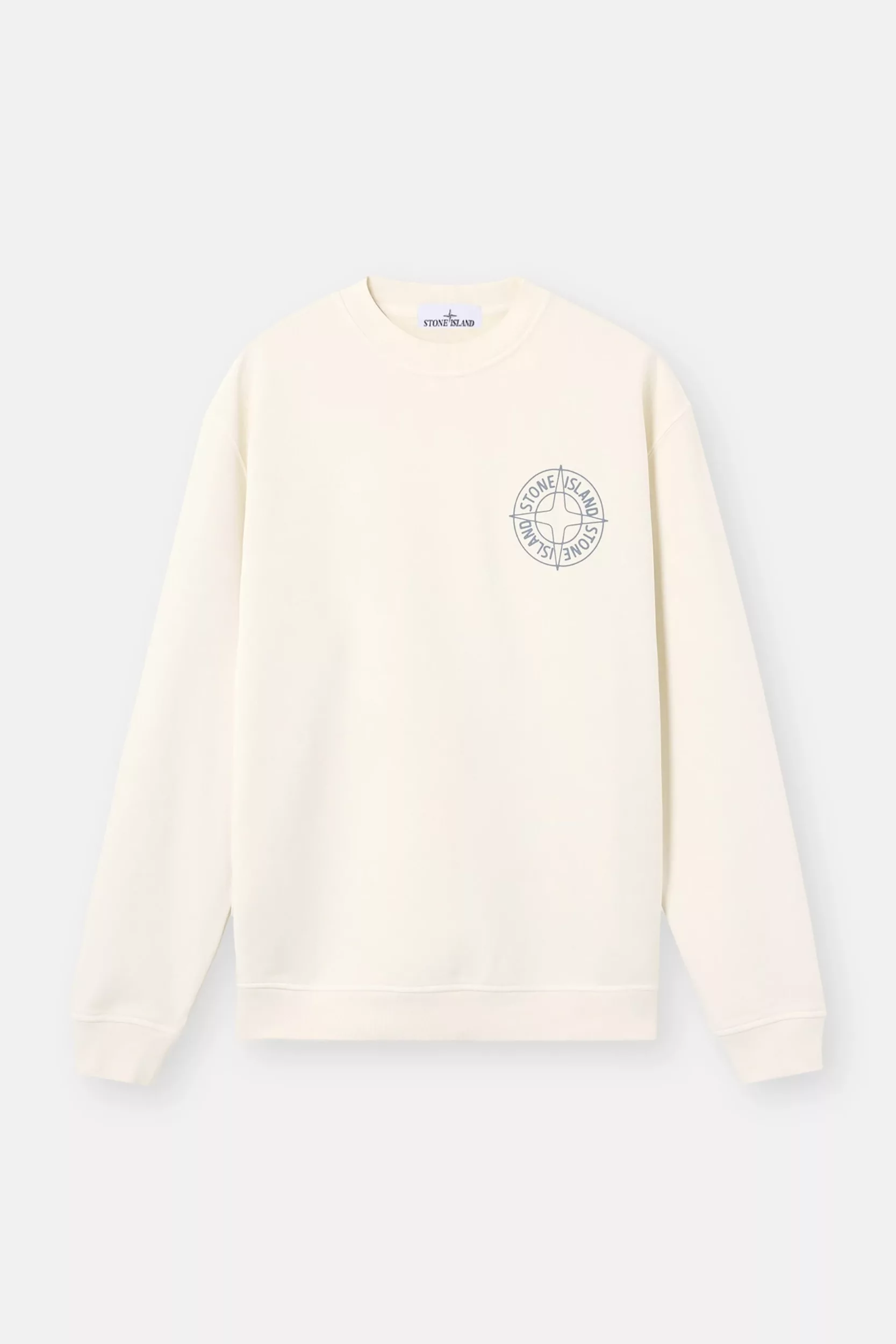 SWEAT STONE ISLAND ECRU 6100001-V0093