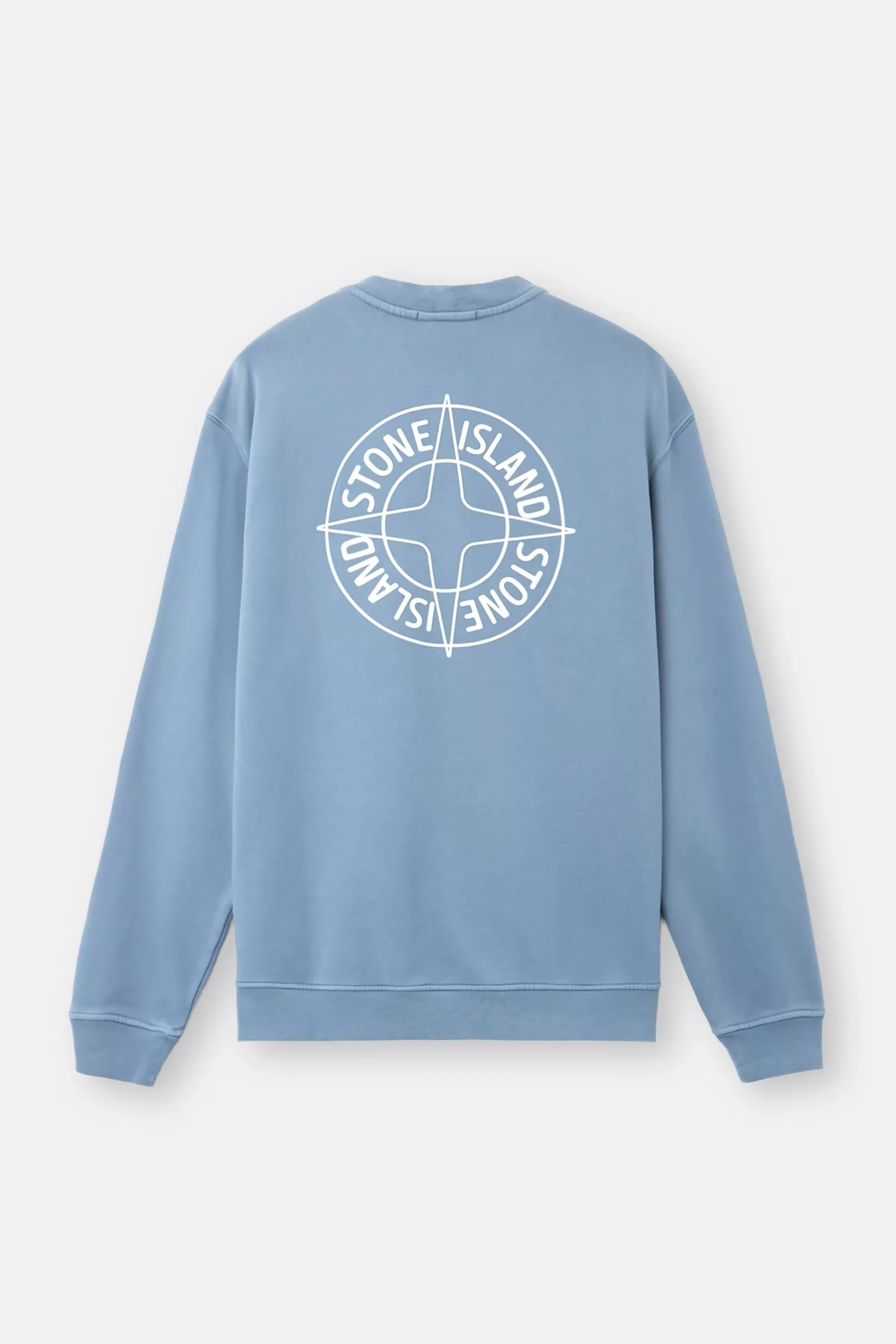 SWEAT STONE ISLAND BLEU 6100001-V0024