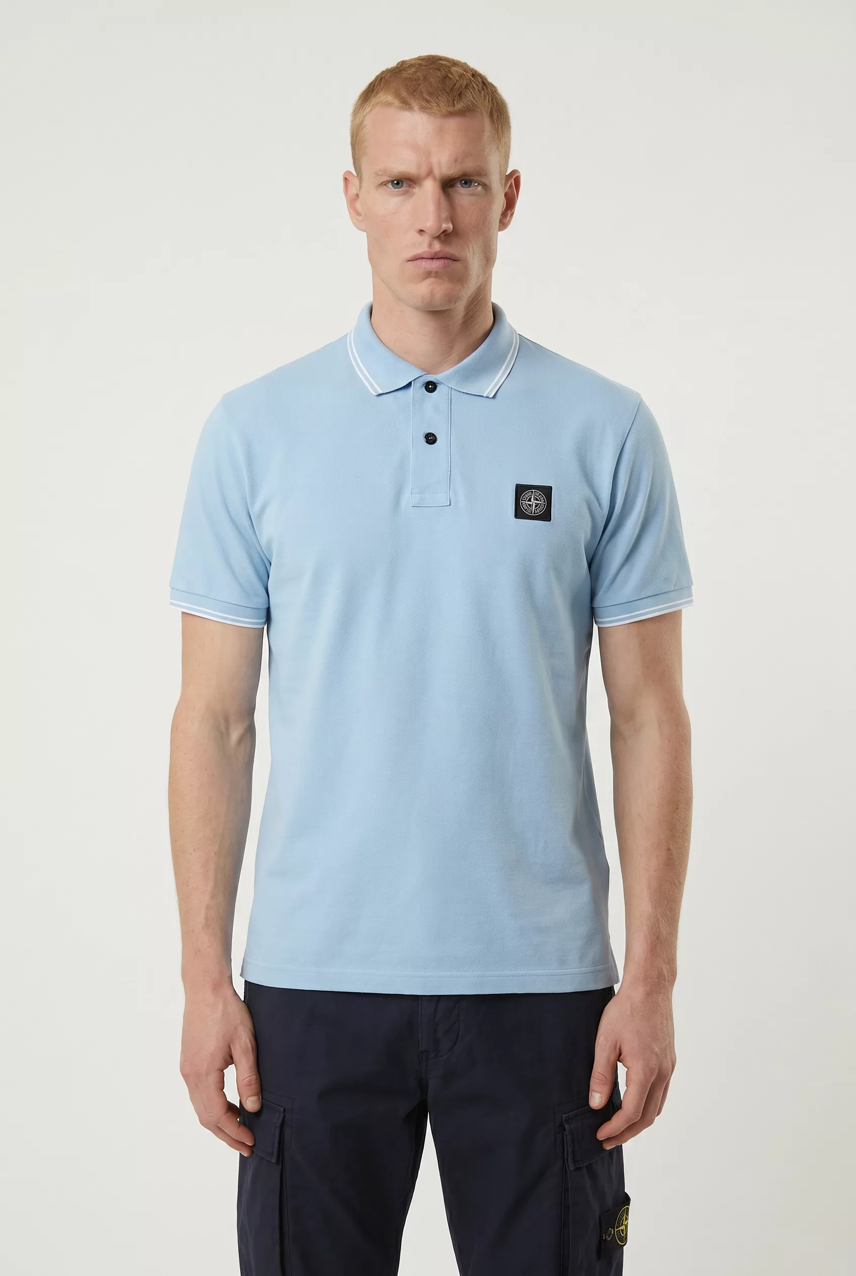 POLO STONE ISLAND BLEU 2200010-V004A