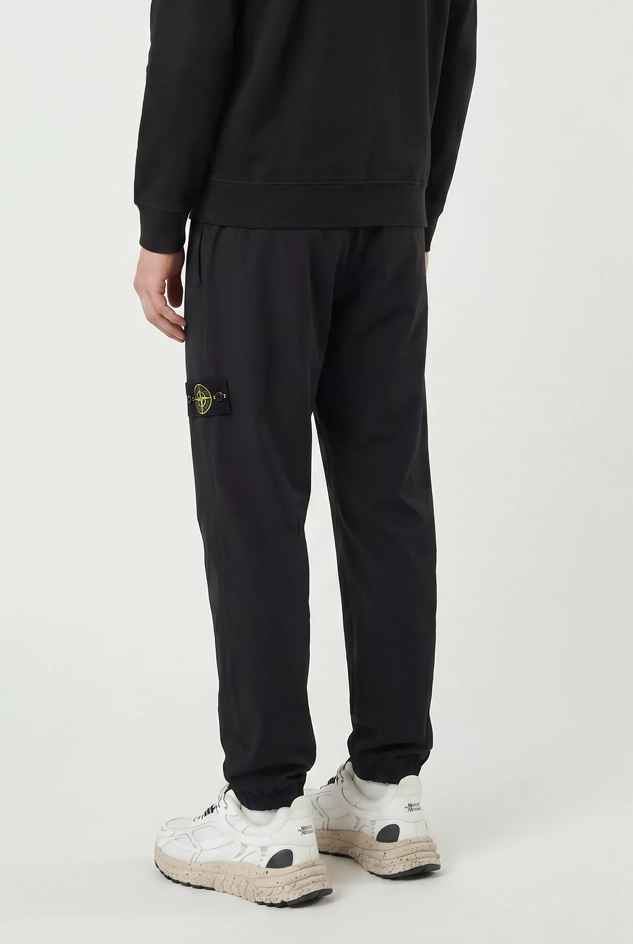 PANTALON STONE ISLAND NOIR 3100048-V0029