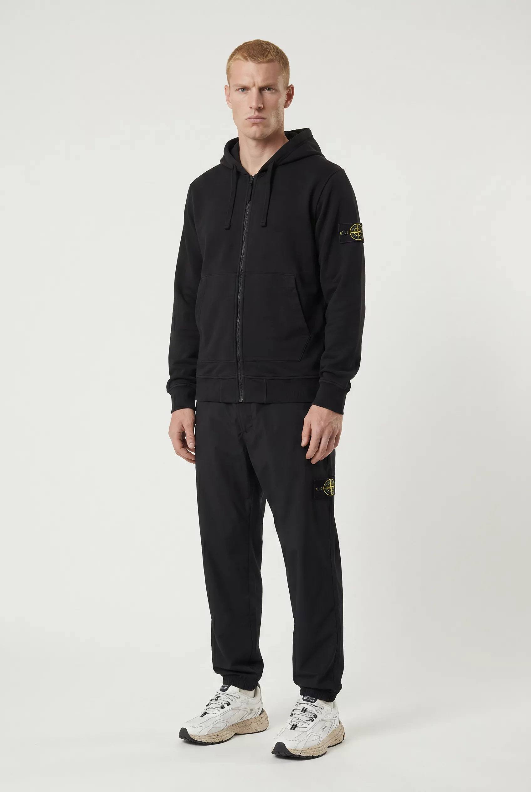 PANTALON STONE ISLAND NOIR 3100048-V0029