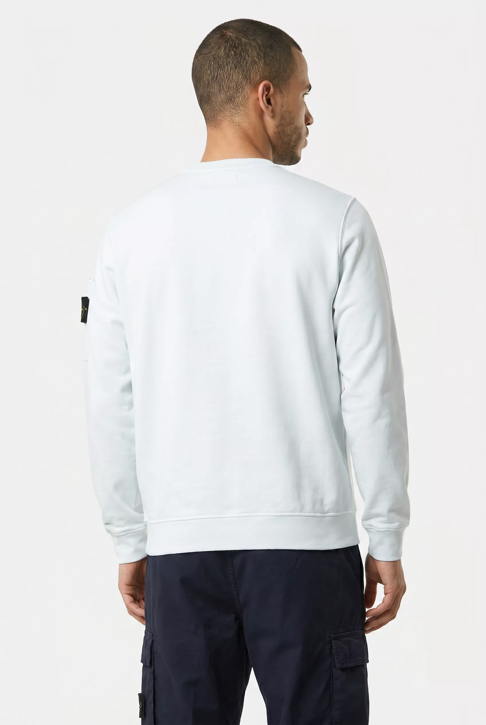 SWEAT STONE ISLAND BLEU CIEL 6100019-V0041