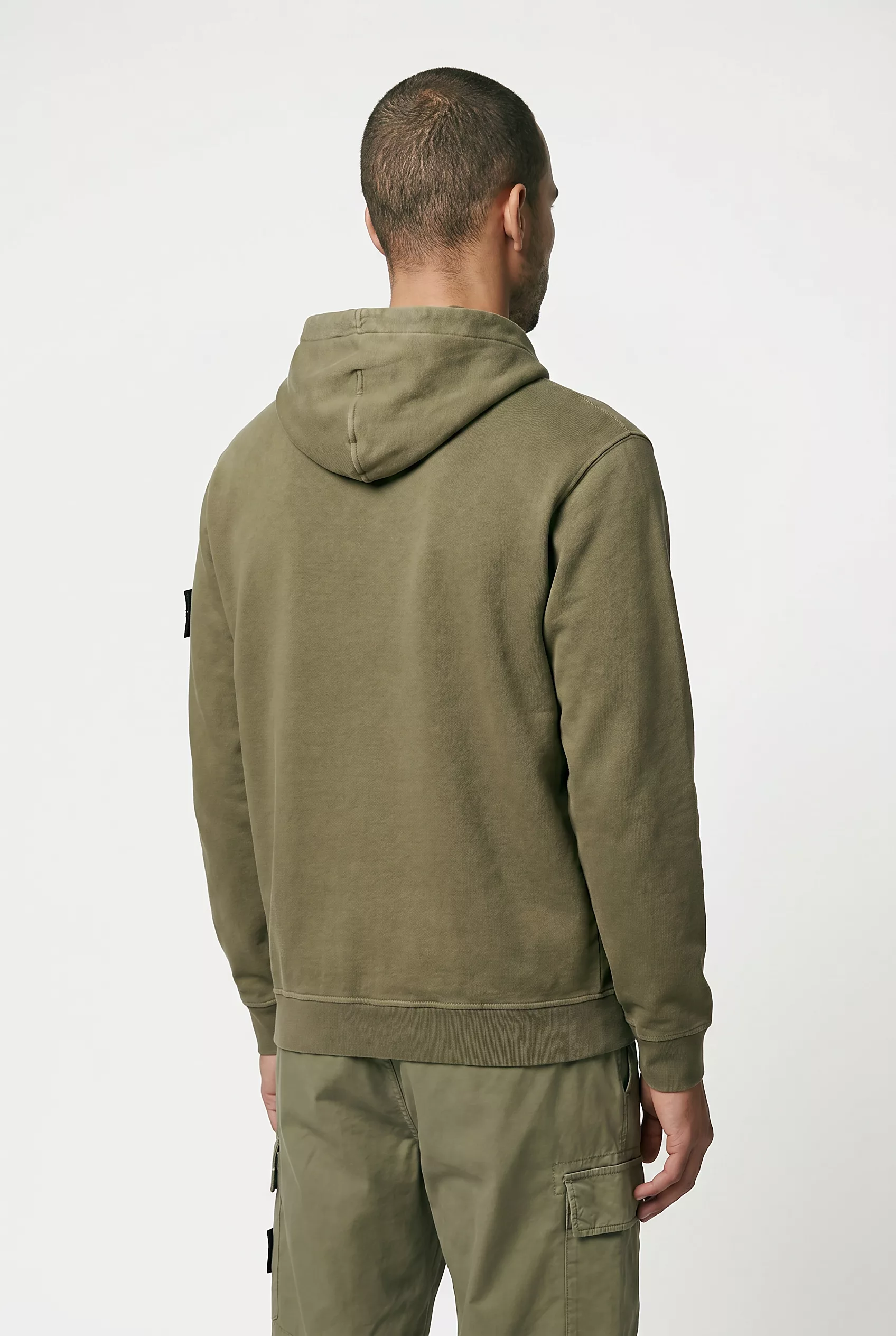 SWEAT STONE ISLAND KAKI 6100031-V015G