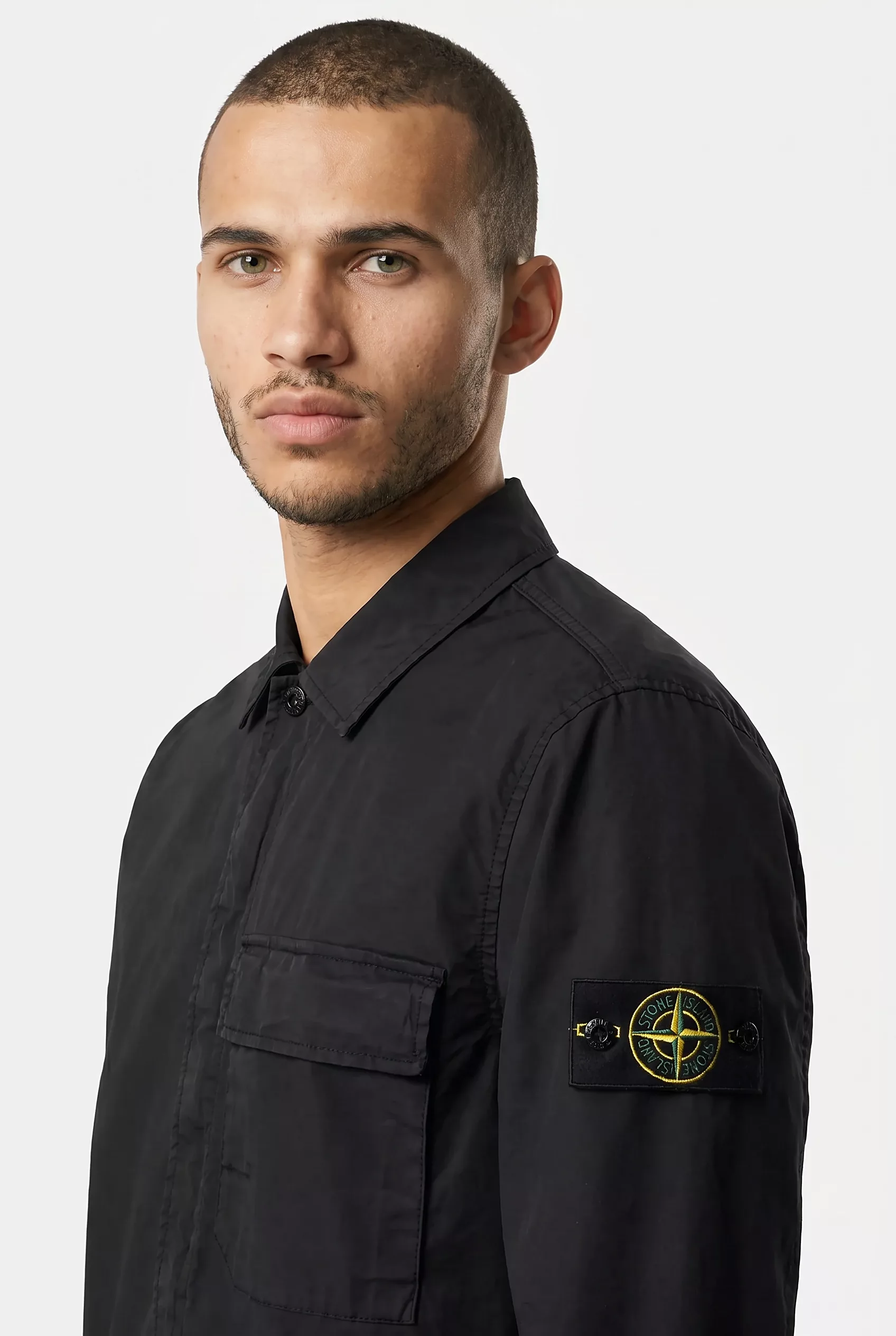 SURCHEMISE STONE ISLAND NOIRE 1200013-V0029