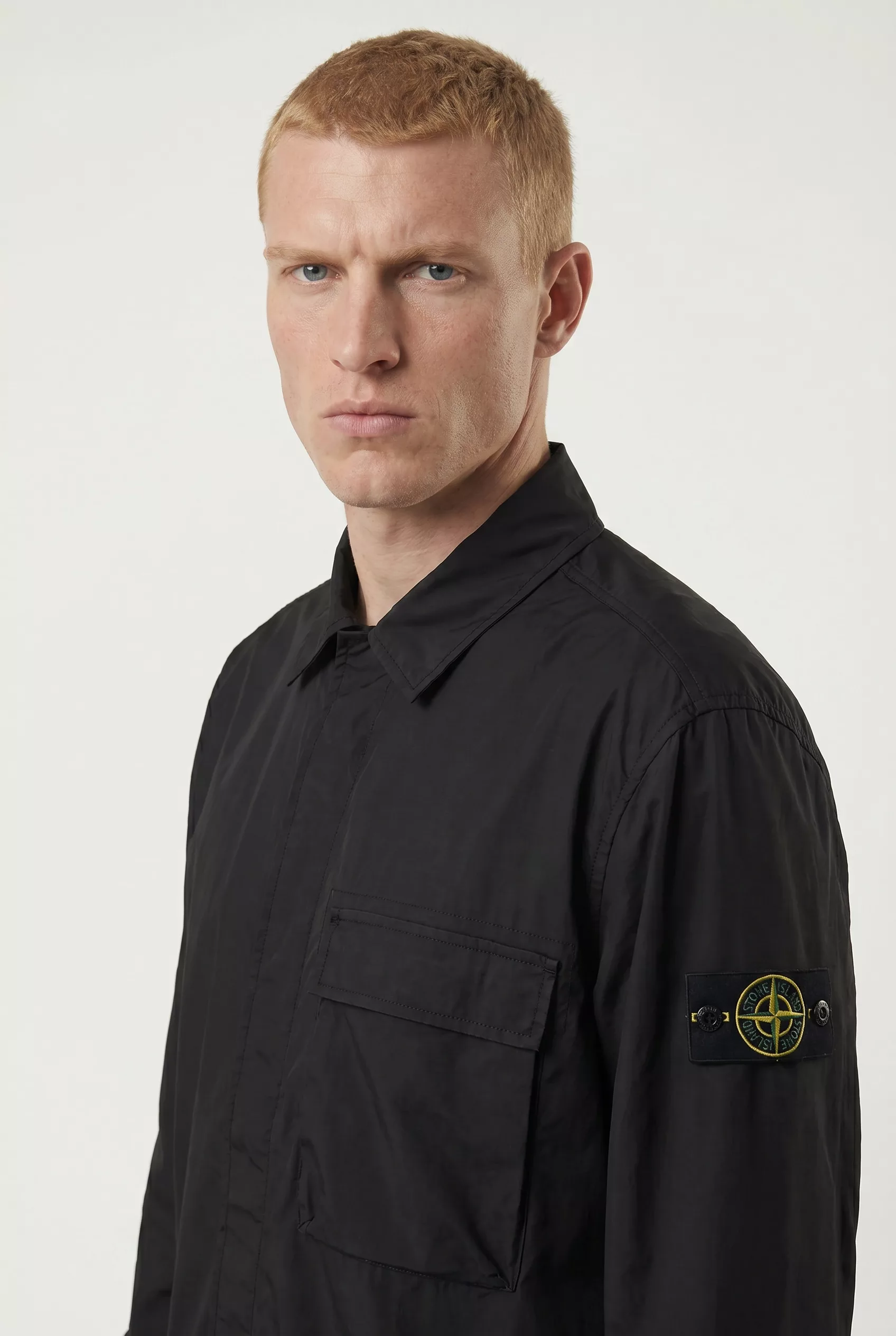 SURCHEMISE STONE ISLAND NOIRE 1200032-V0029