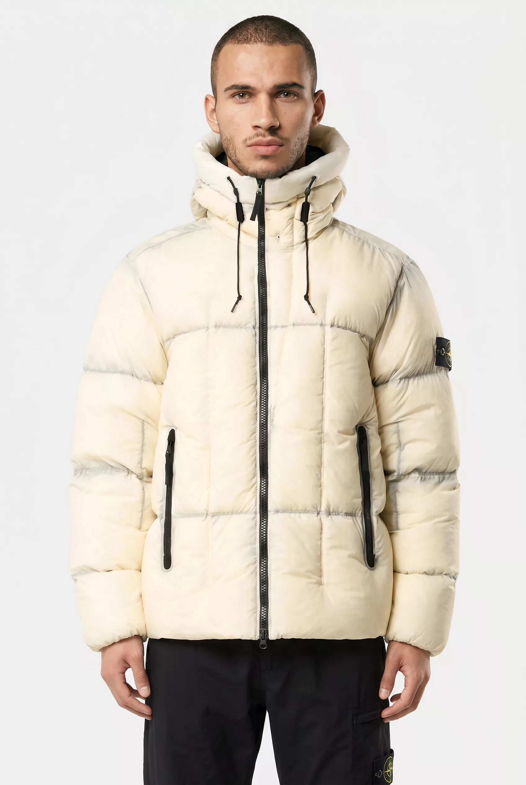 VESTE STONE ISLAND ECRUE 4100016-V0093