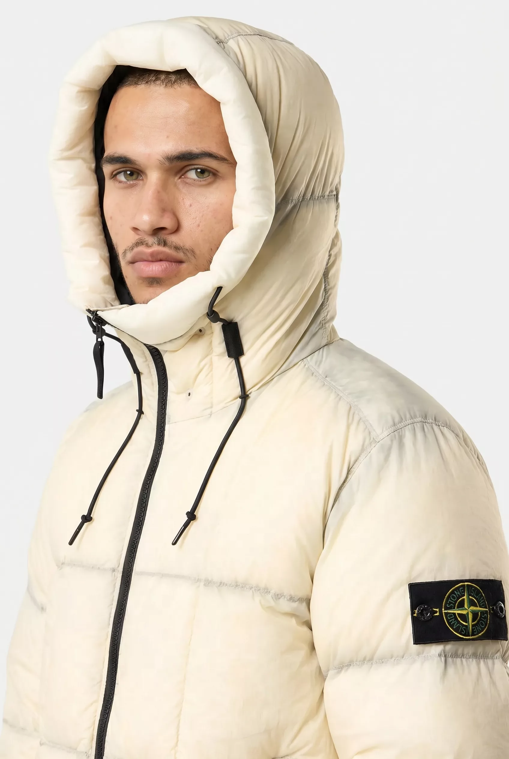 VESTE STONE ISLAND ECRUE 4100016-V0093