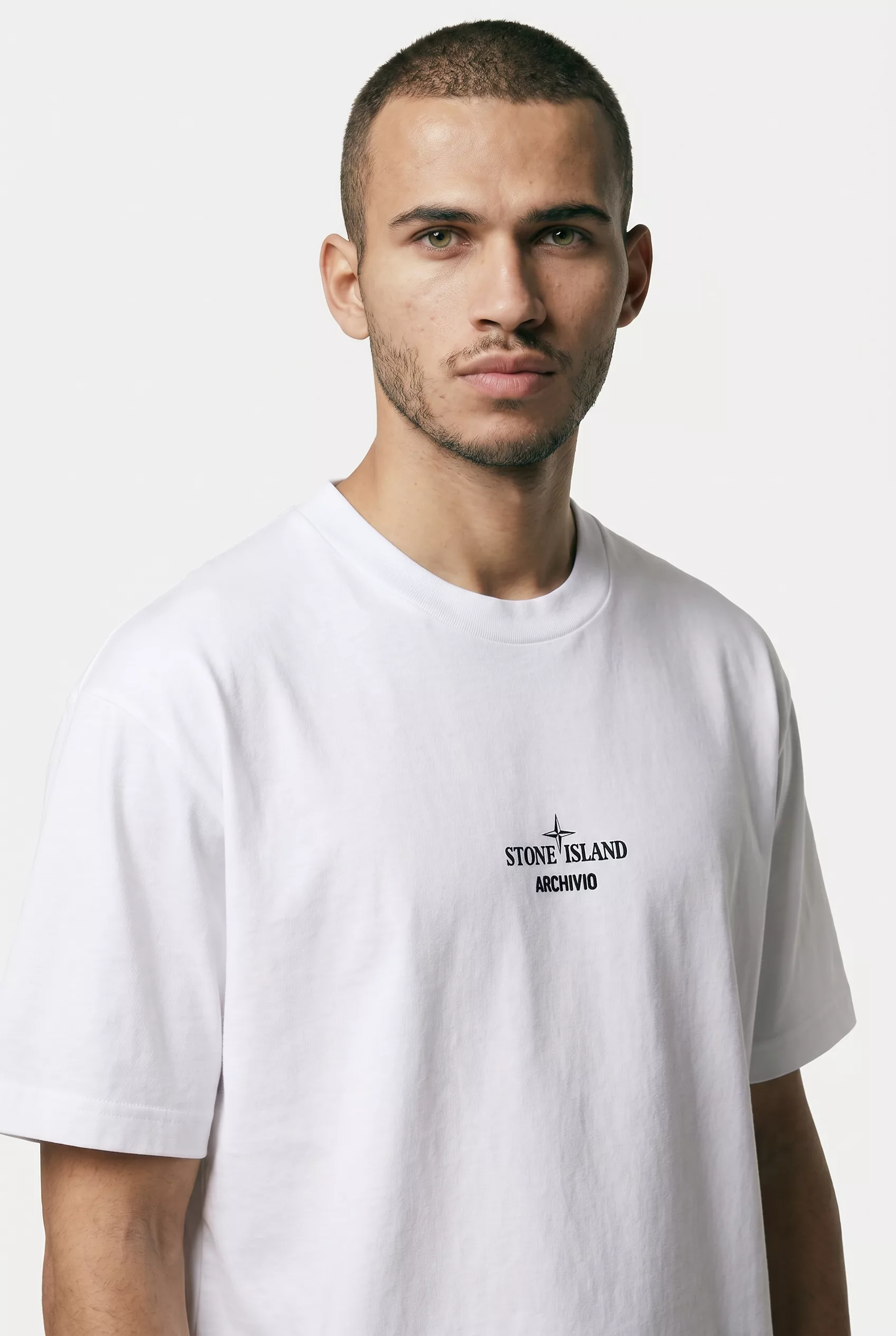 TEE-SHIRT STONE ISLAND BLANC 2100023-V0001