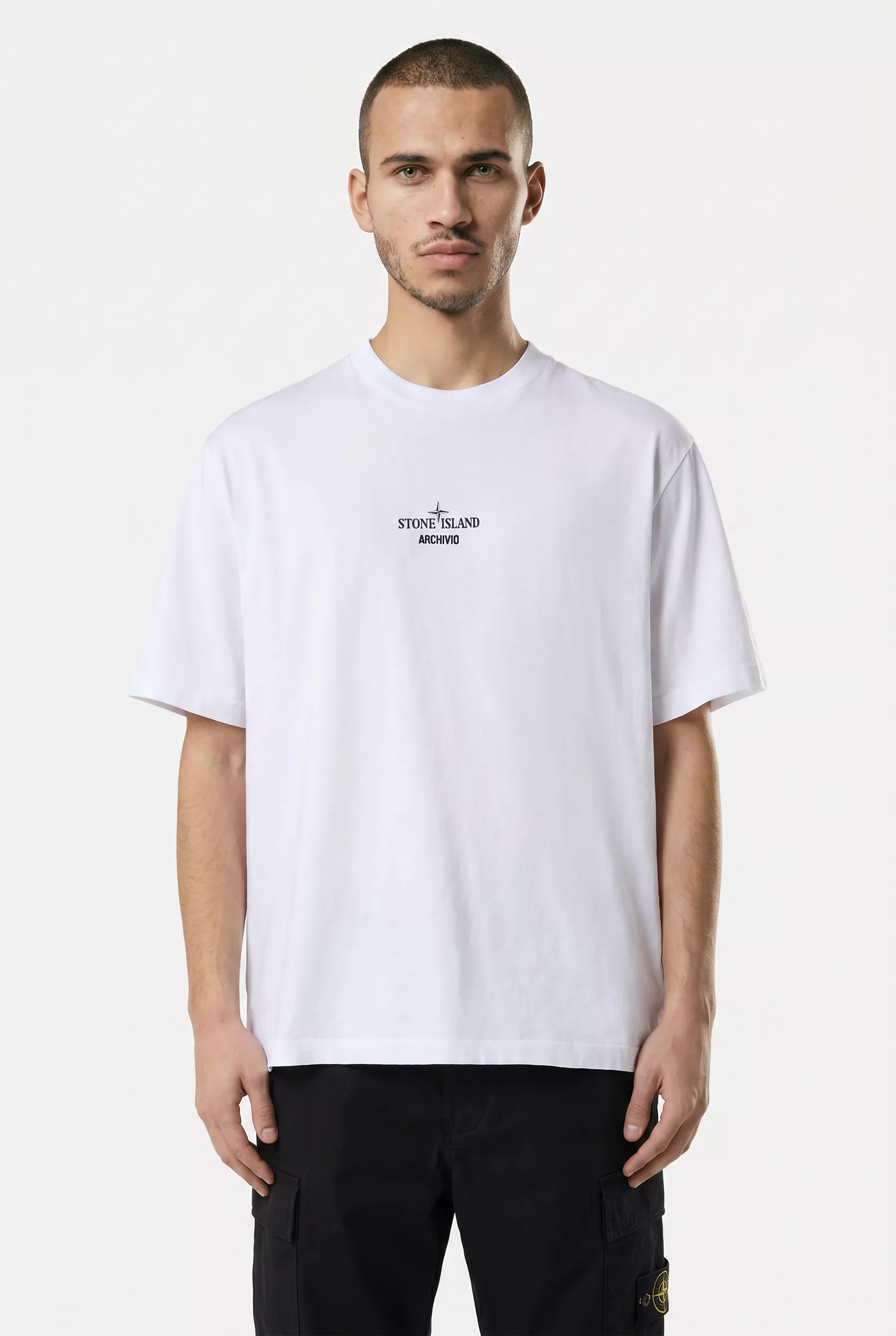 TEE-SHIRT STONE ISLAND BLANC 2100023-V0001