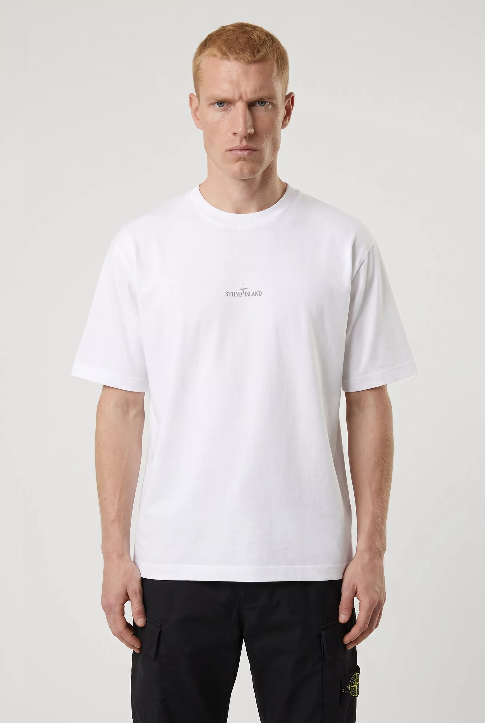 TEE-SHIRT STONE ISLAND BLANC 2100001-S0374-V0001
