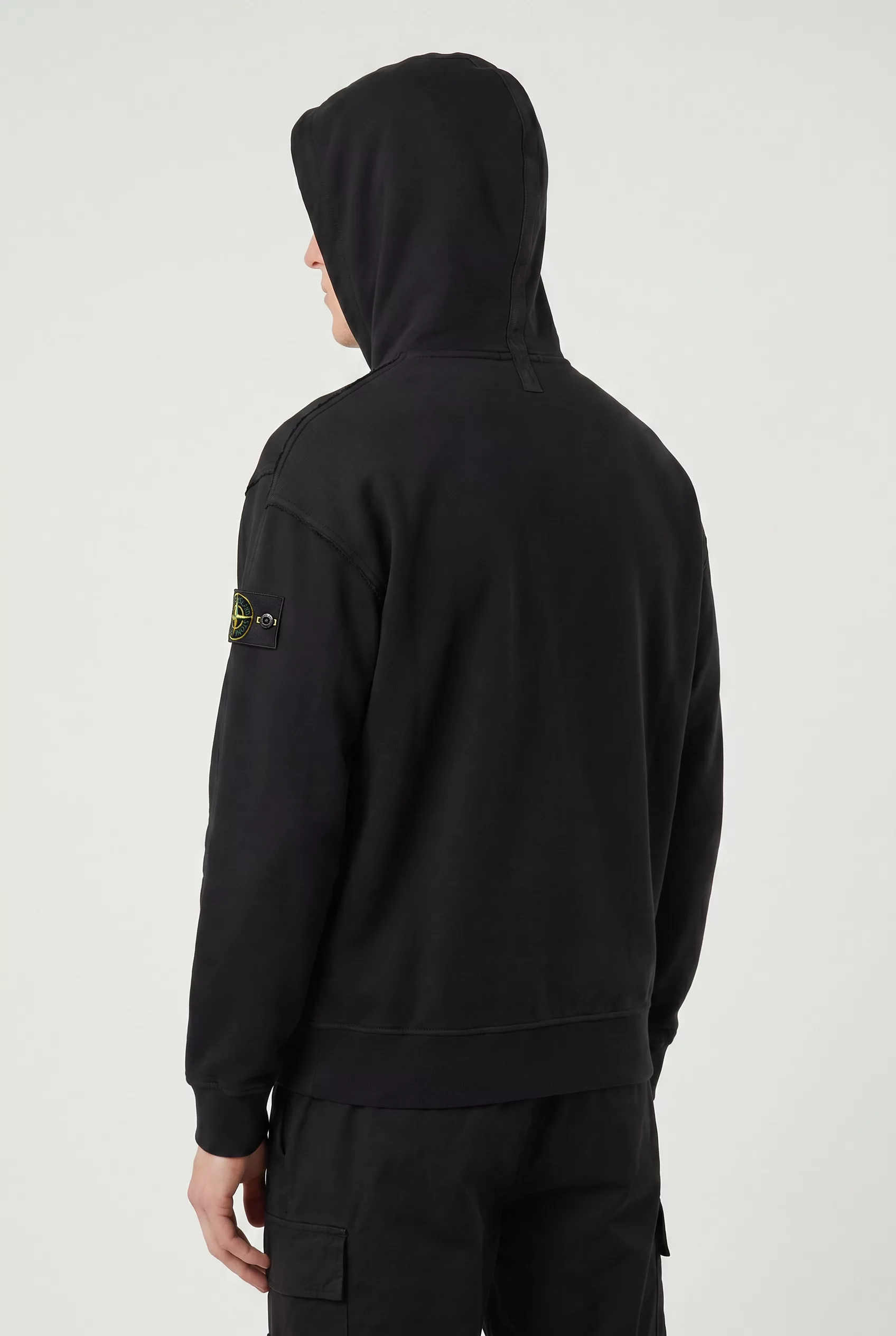 SWEAT STONE ISLAND NOIR 6100039-V0029