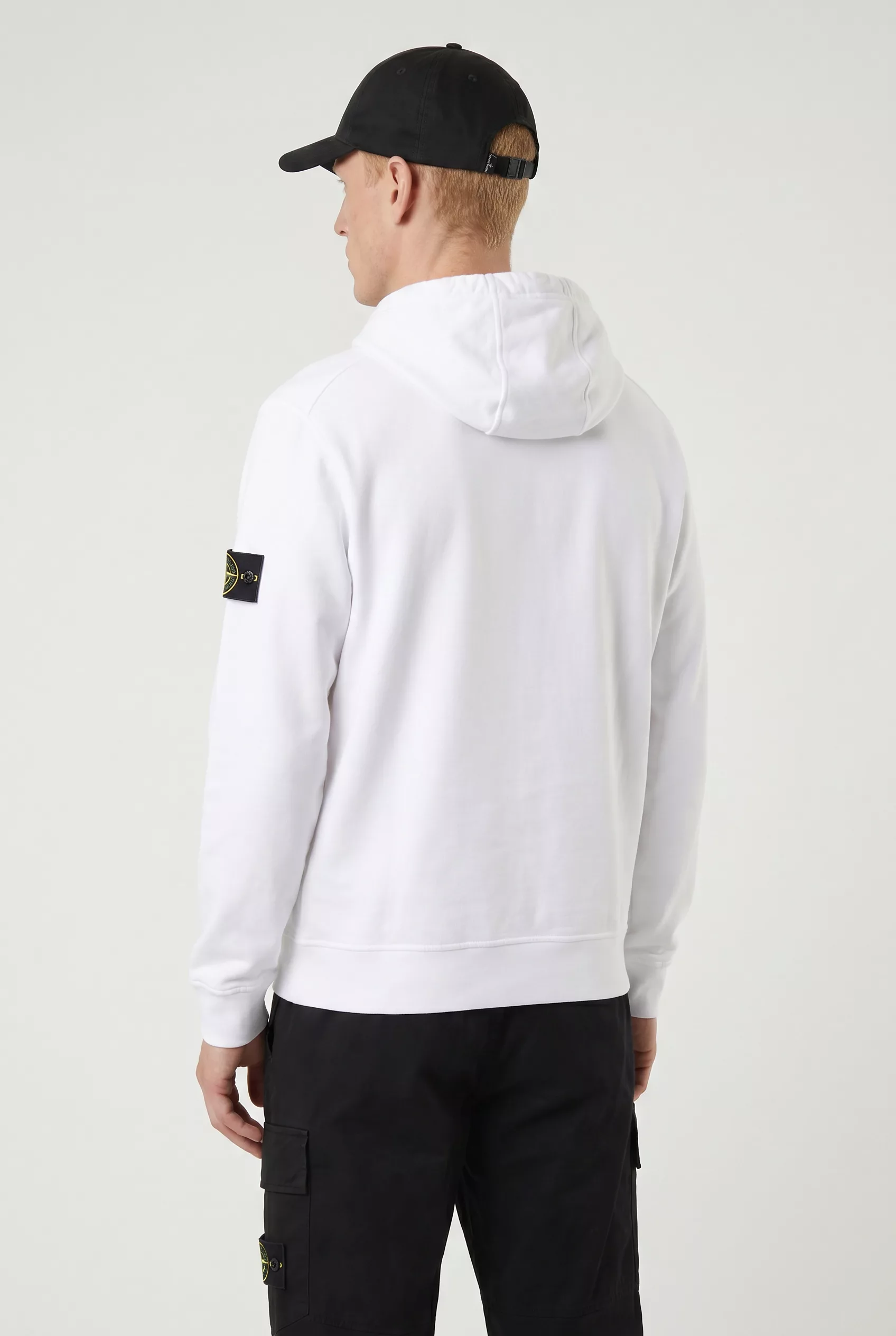 SWEAT STONE ISLAND BLANC 6100062-V0001