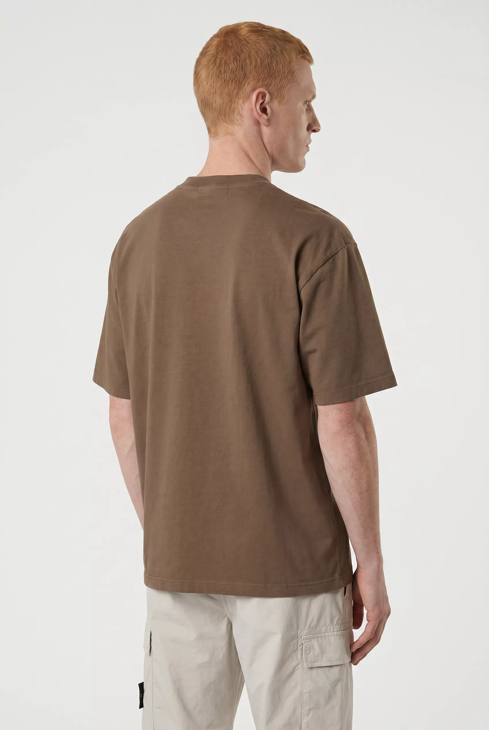 TEE-SHIRT STONE ISLAND MARRON 2100002-V007C