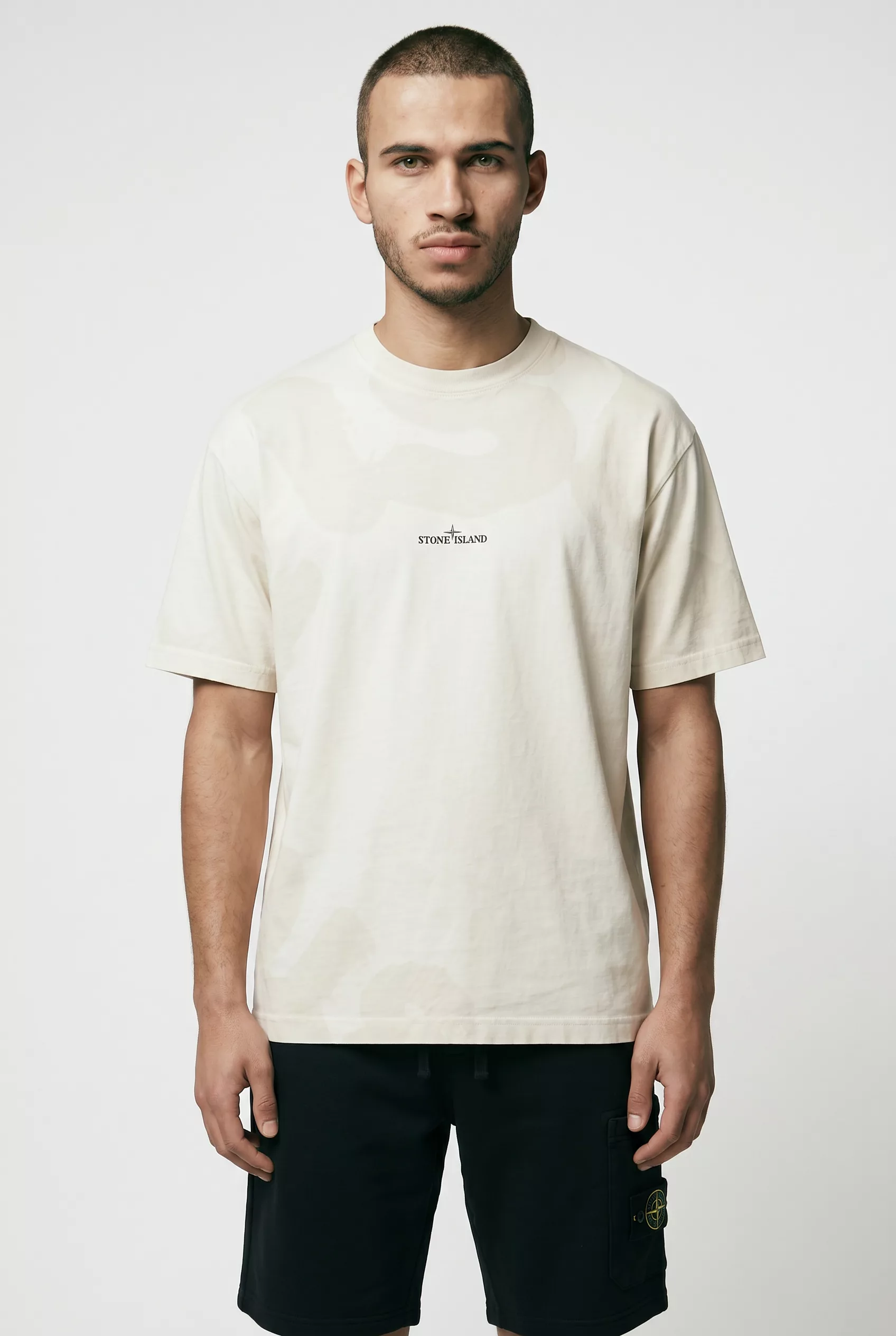 TEE-SHIRT STONE ISLAND ECRU 2100002-V0093