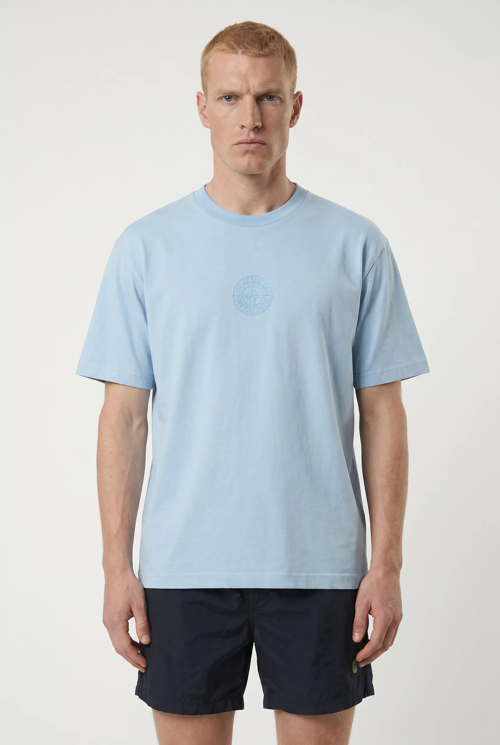TEE-SHIRT STONE ISLAND BLEU CIEL L15210001-S0E14-V004A