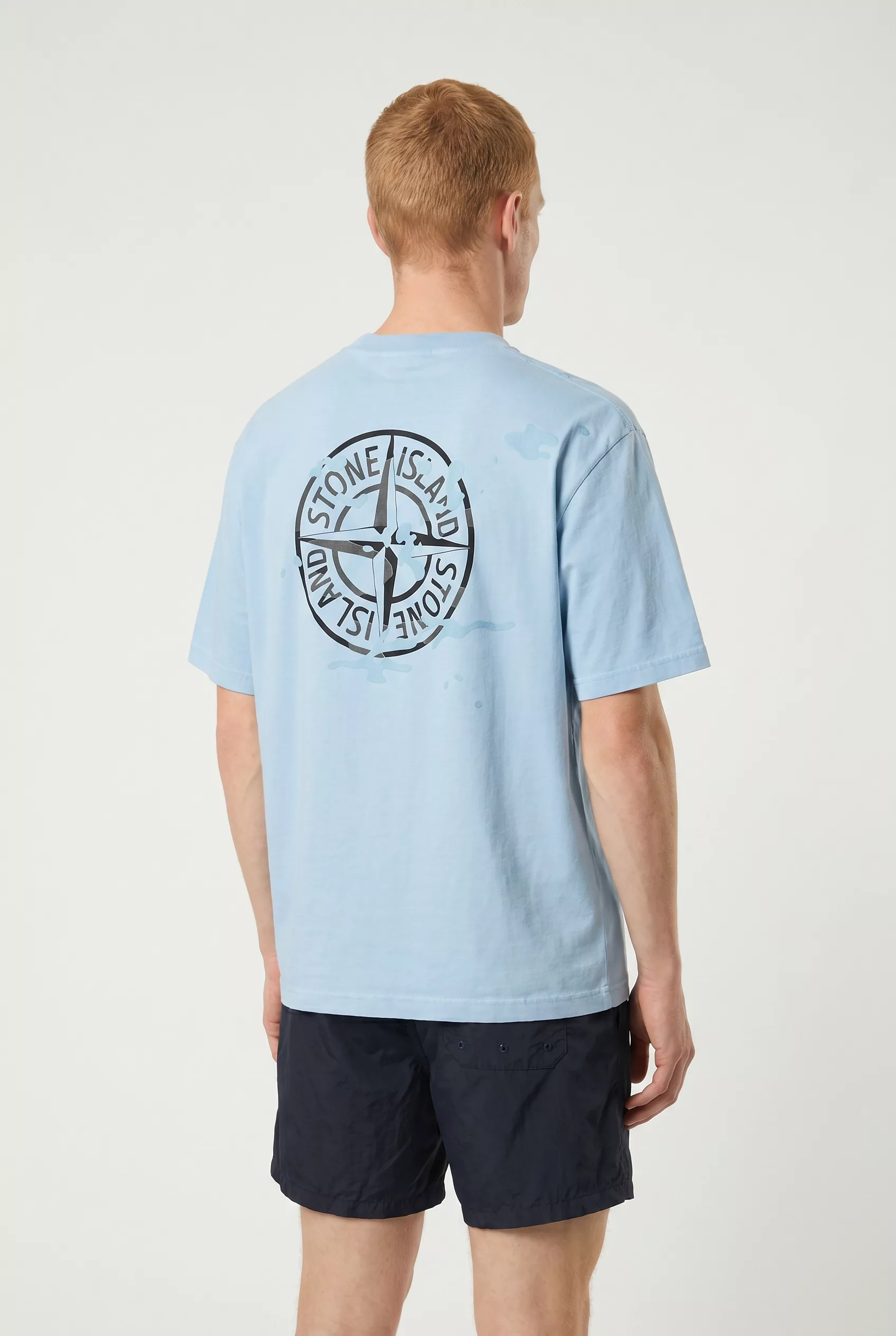 TEE-SHIRT STONE ISLAND BLEU CIEL L15210001-S0E14-V004A