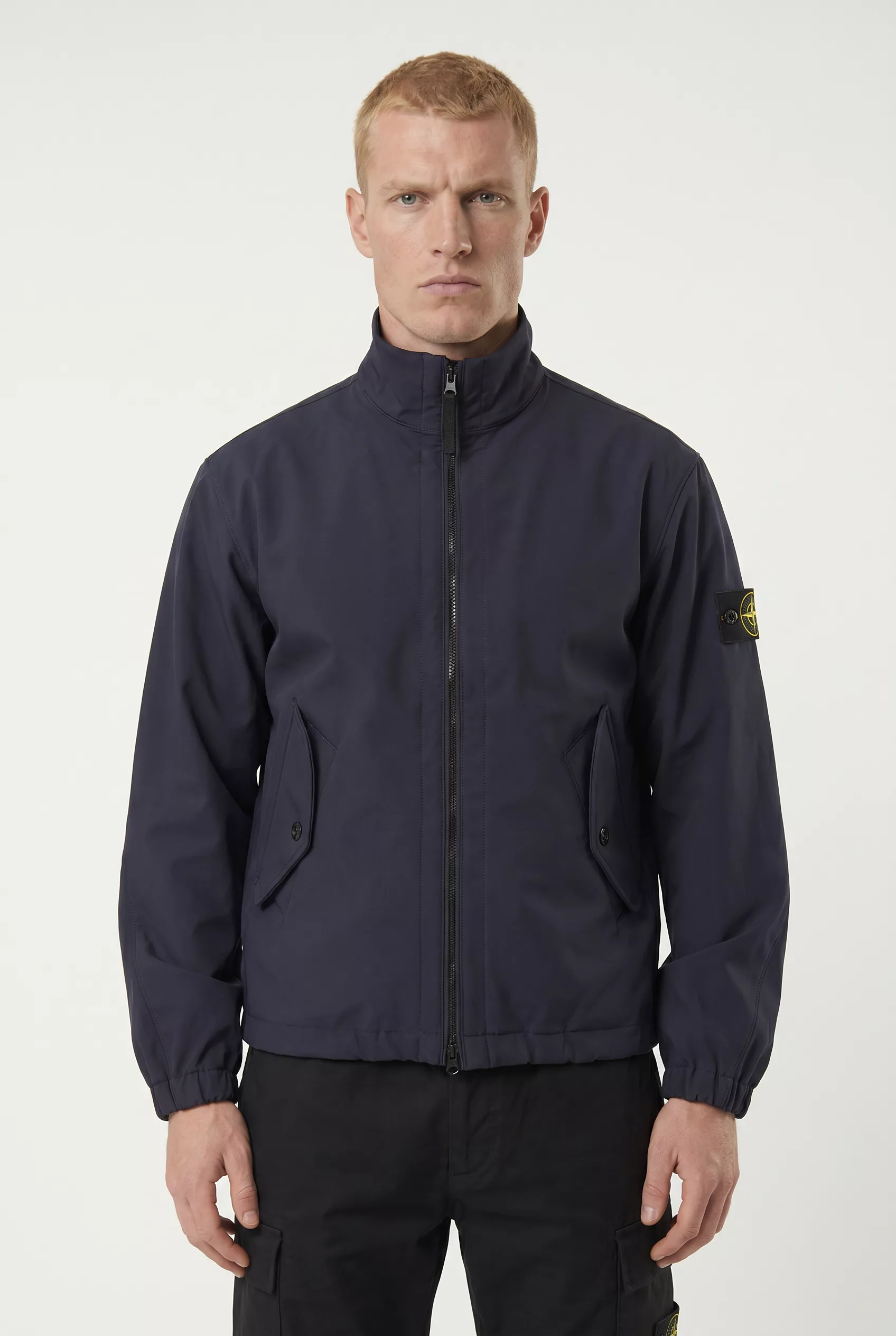 BLOUSON STONE ISLAND EN SOFT SHELL-R MARINE 4100022-V0020