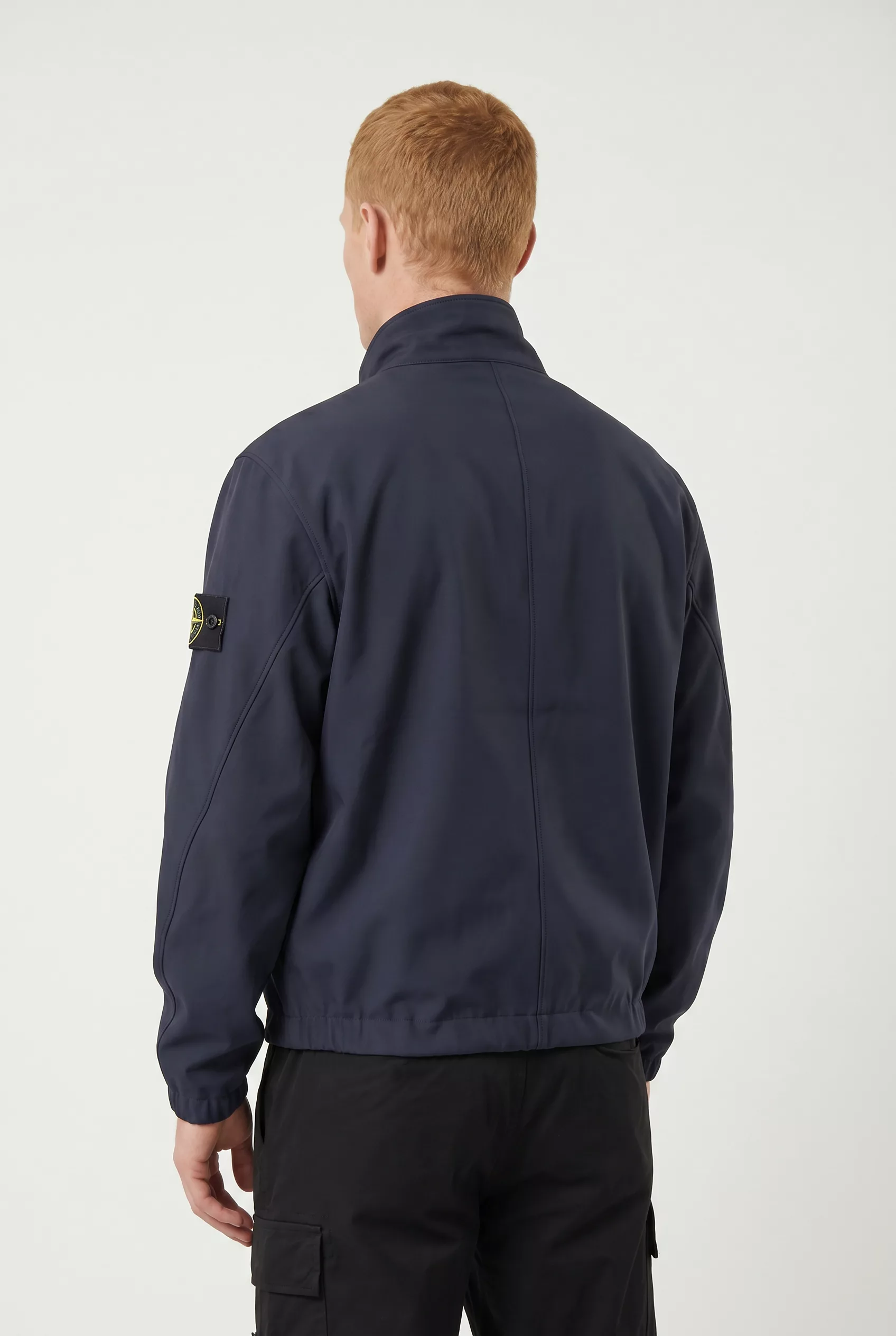 BLOUSON STONE ISLAND EN SOFT SHELL-R MARINE 4100022-V0020