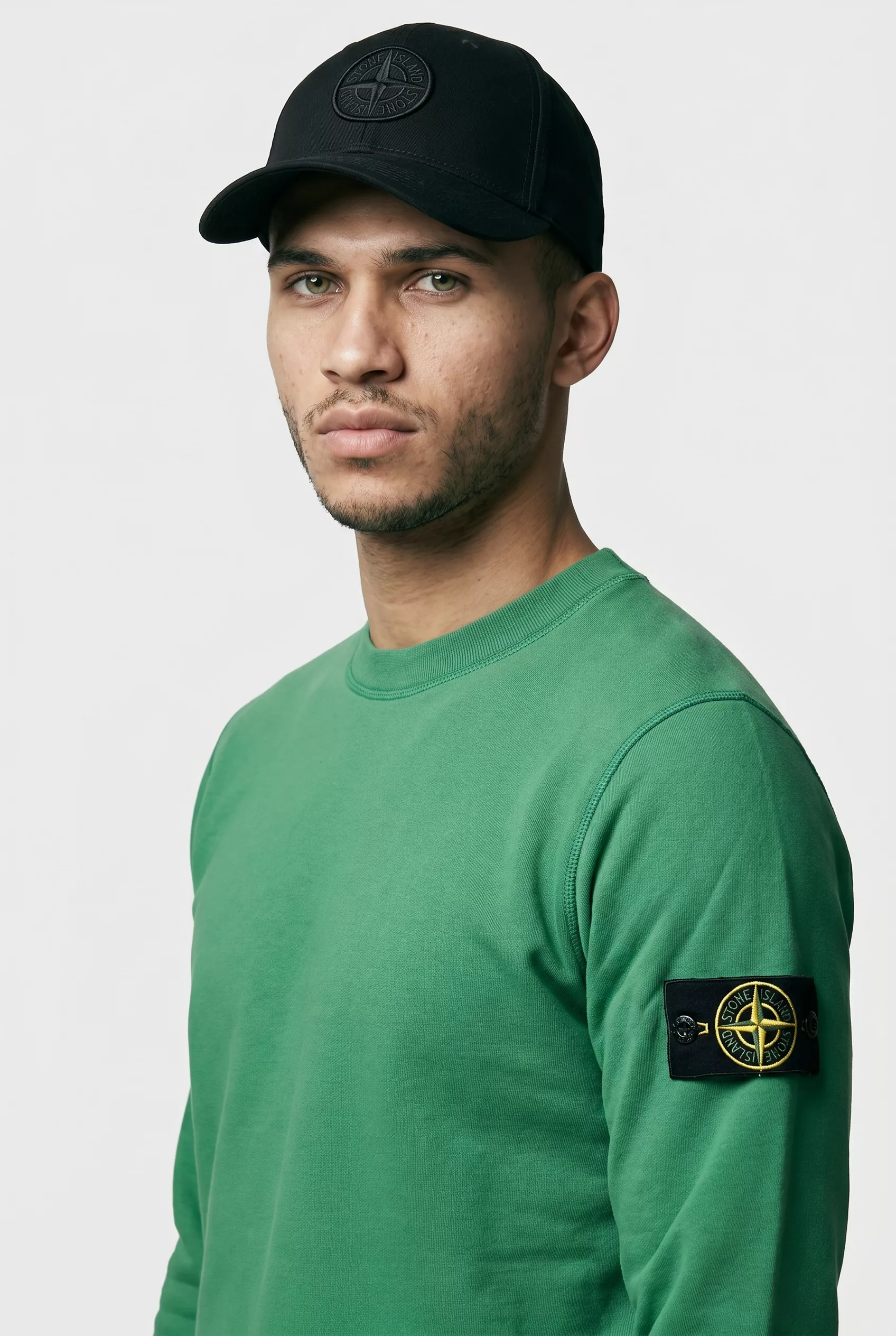 SWEAT STONE ISLAND KAKI 6100060-V005H