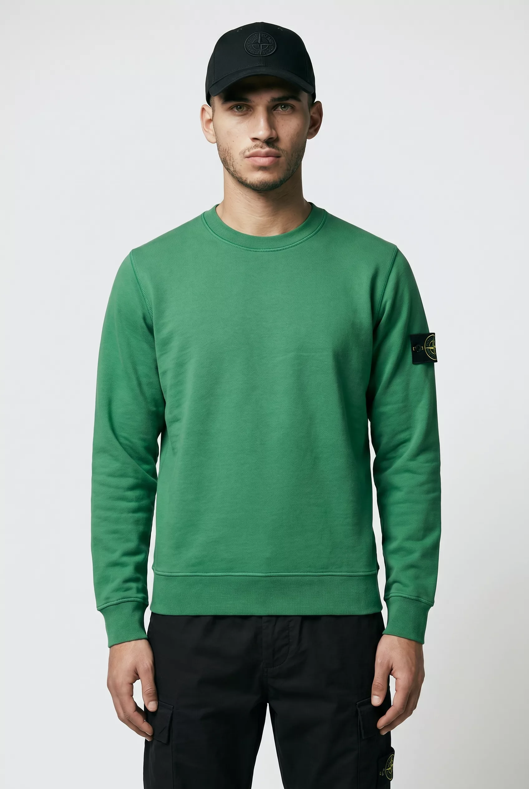 SWEAT STONE ISLAND KAKI 6100060-V005H