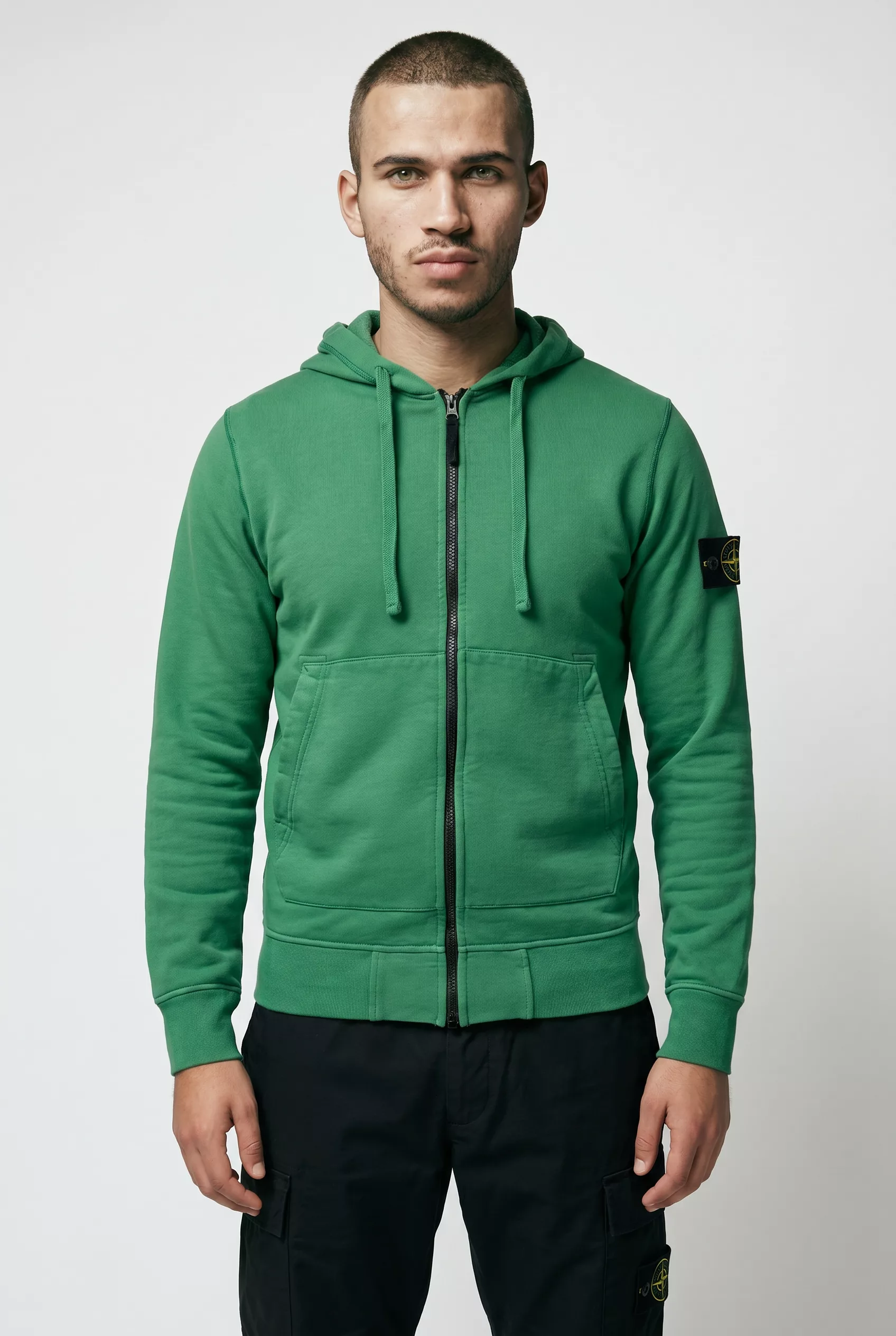 SWEAT STONE ISLAND KAKI 6100061-V005H