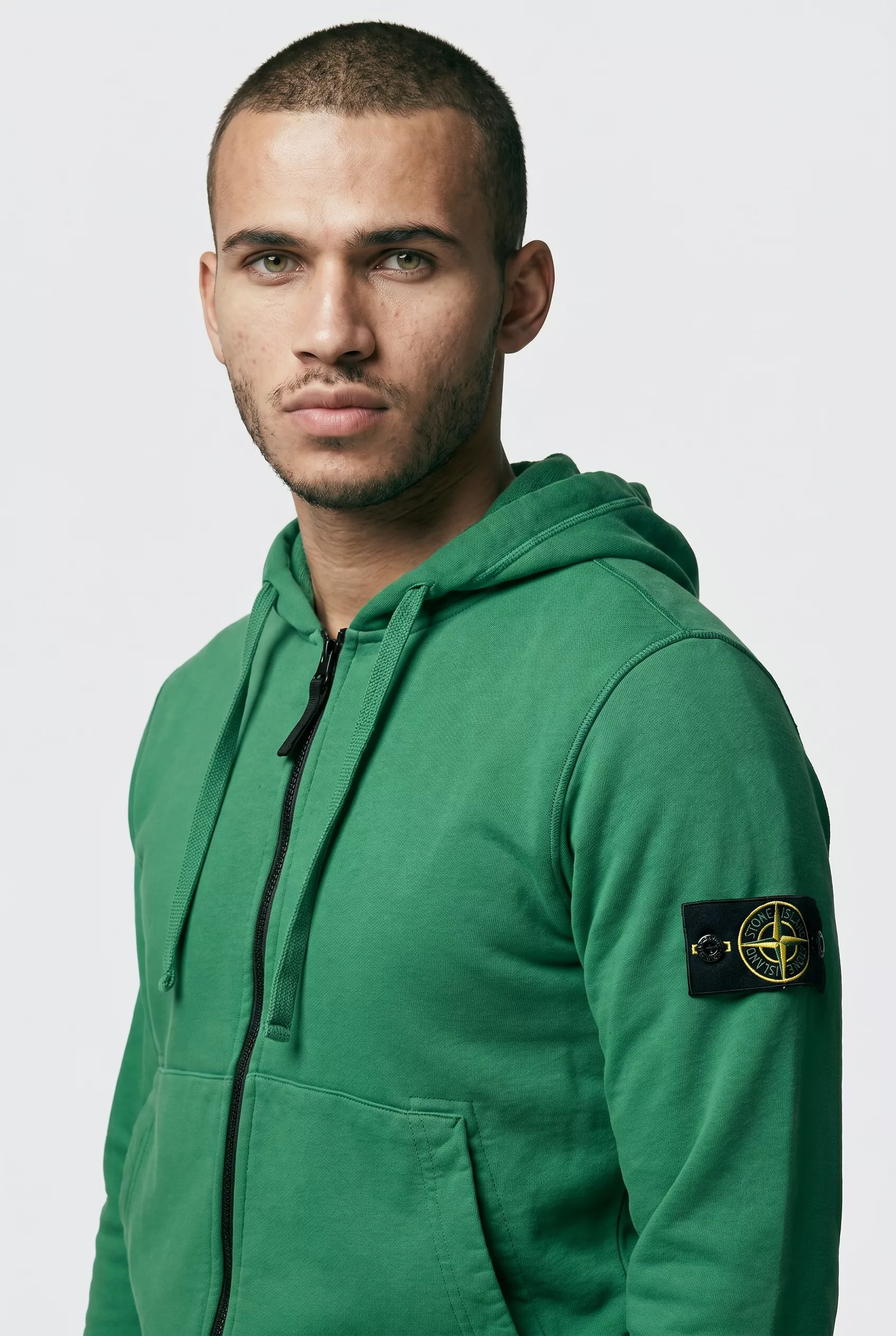 SWEAT STONE ISLAND KAKI 6100061-V005H