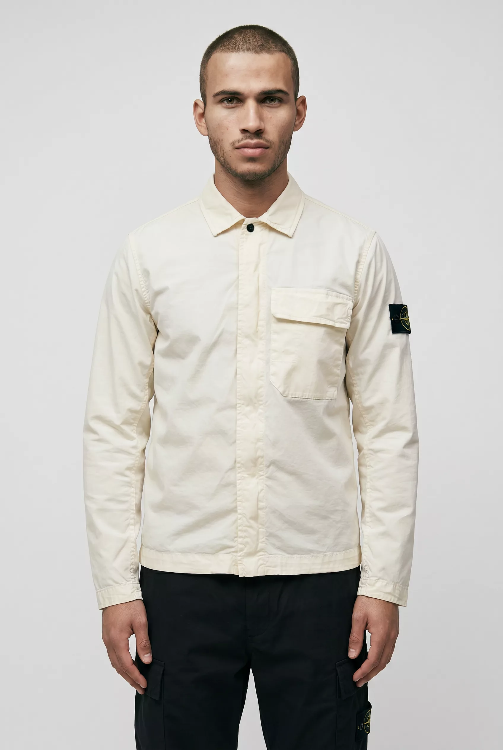 SURCHEMISE STONE ISLAND ECRUE 1200013-V0093