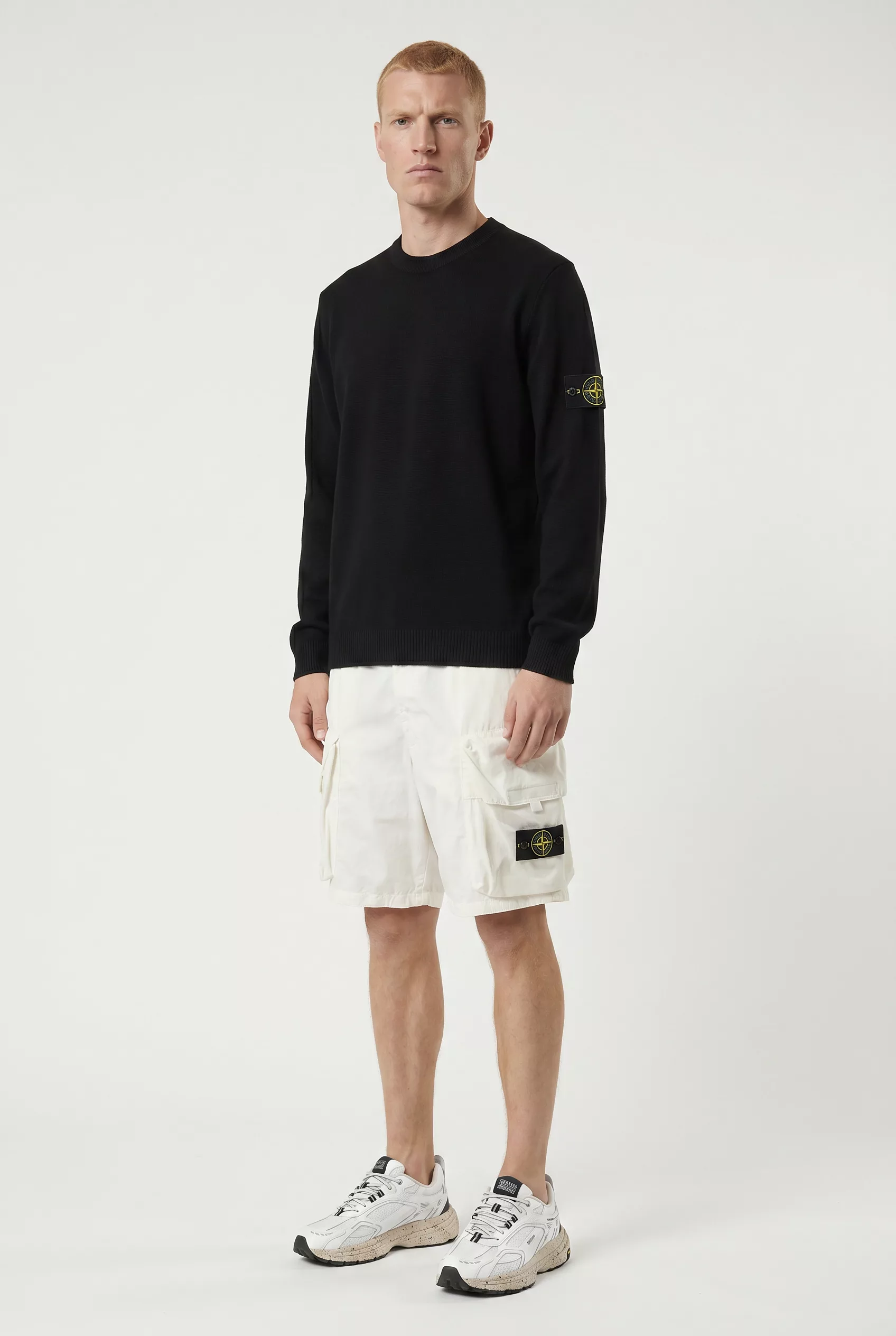 SHORT STONE ISLAND BLANC 100009-V0093
